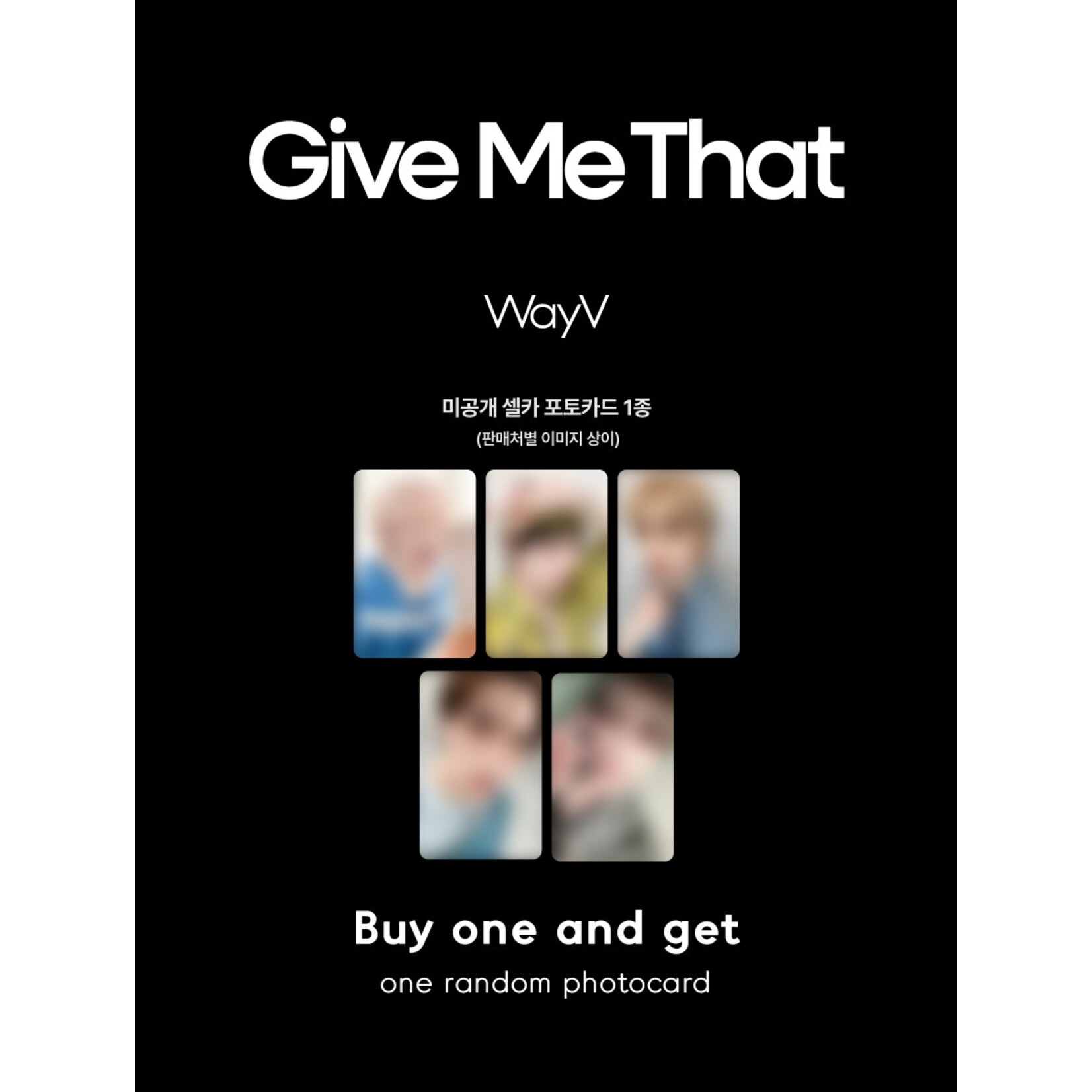 NCT WayV - 5th Mini Album [Give Me That] (Photobook Ver.) + Random Photocard (SW)