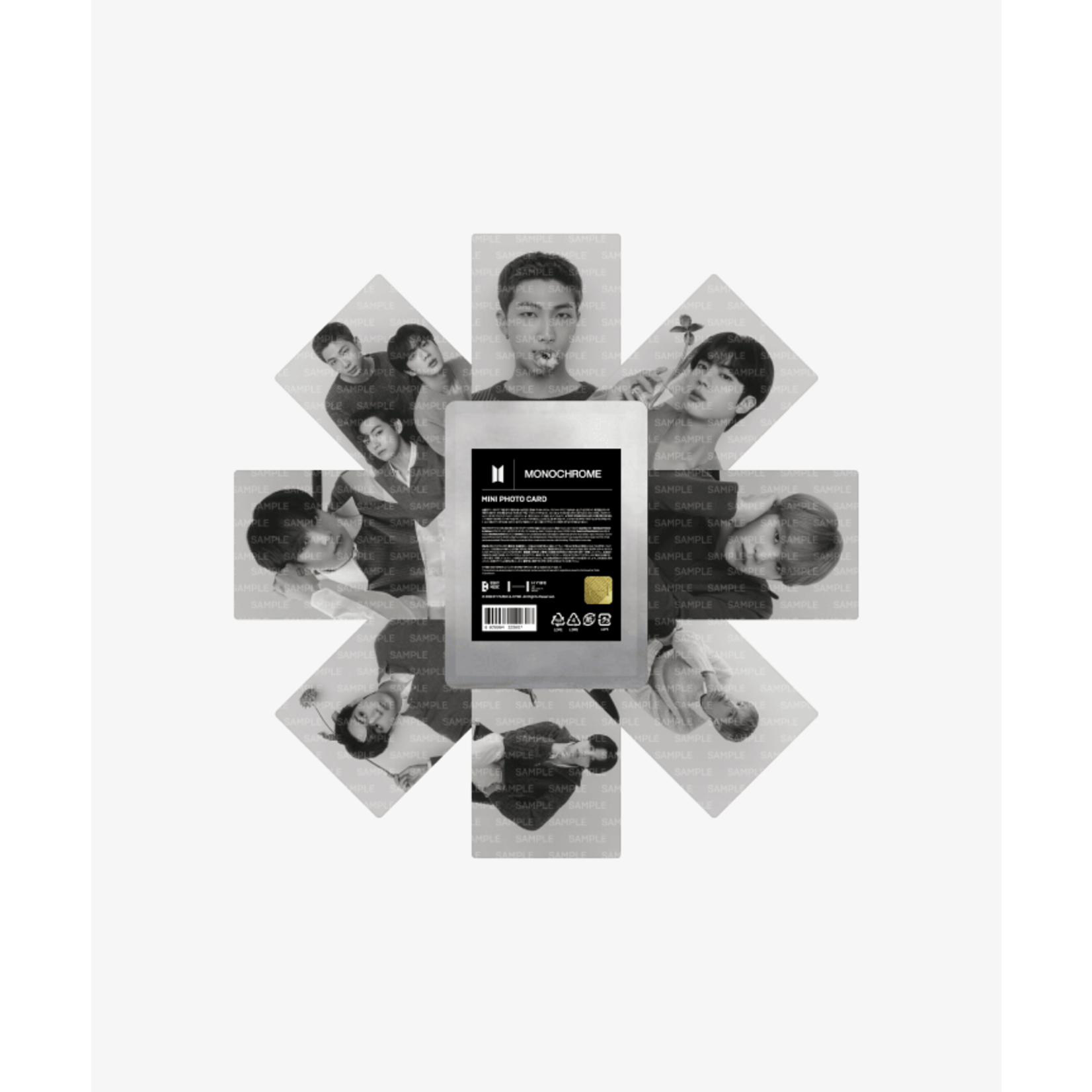 BTS BTS - MONOCHROME Mini Photo Card