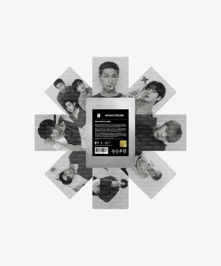 BTS MONOCHROME ミニフォト モノクローム bts BTS - MONOCHROME Mini Photo Card - K-Town