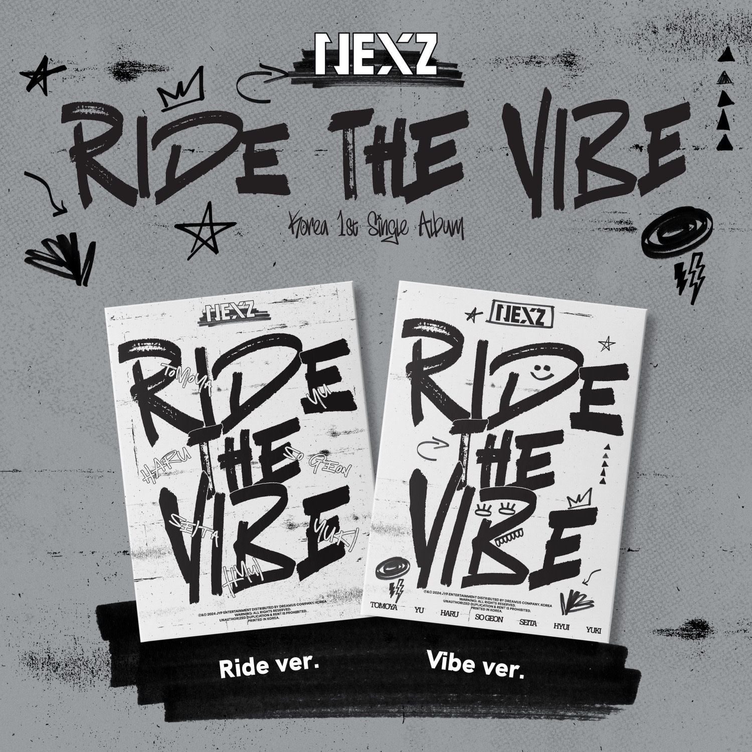 vibes  28冊 NEXZ - The 1st Single Album [Ride the Vibe] (Photobook ver) - K-Town