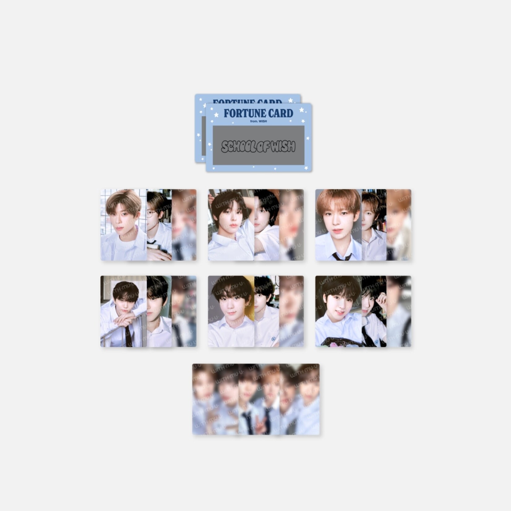 NCT NCT WISH - 2024 NCT WISH FAN MEETING 'SCHOOL of WISH' [FAST DELIVERY] FORTUNE SCRATCH CARD SET