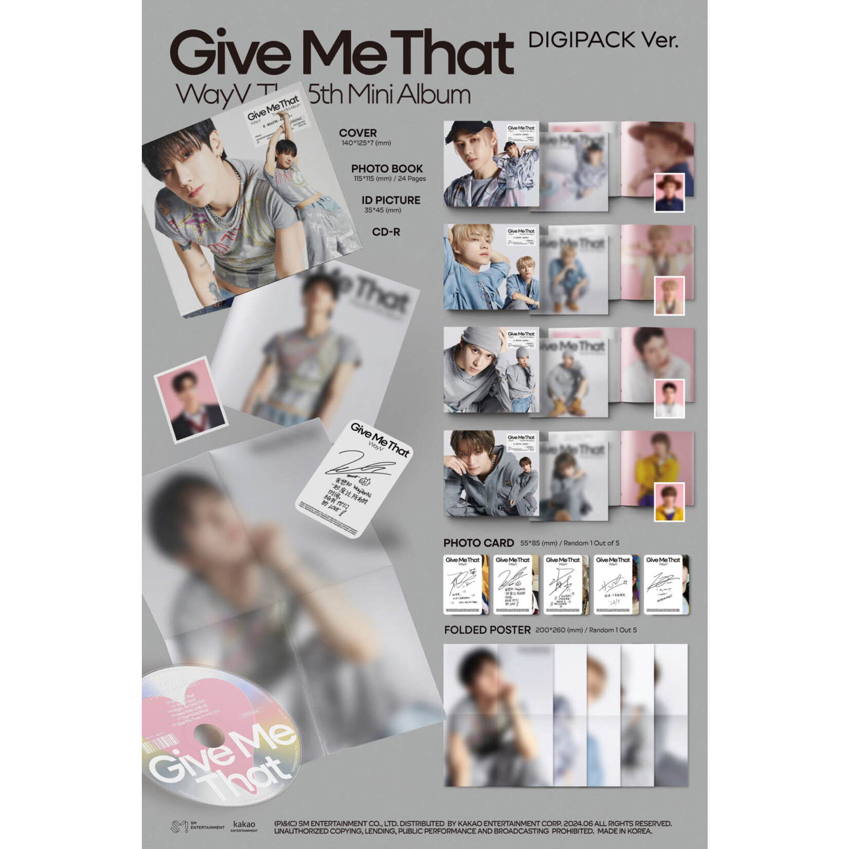 NCT WayV - 5th Mini Album [Give Me That] (Digipack Ver.)