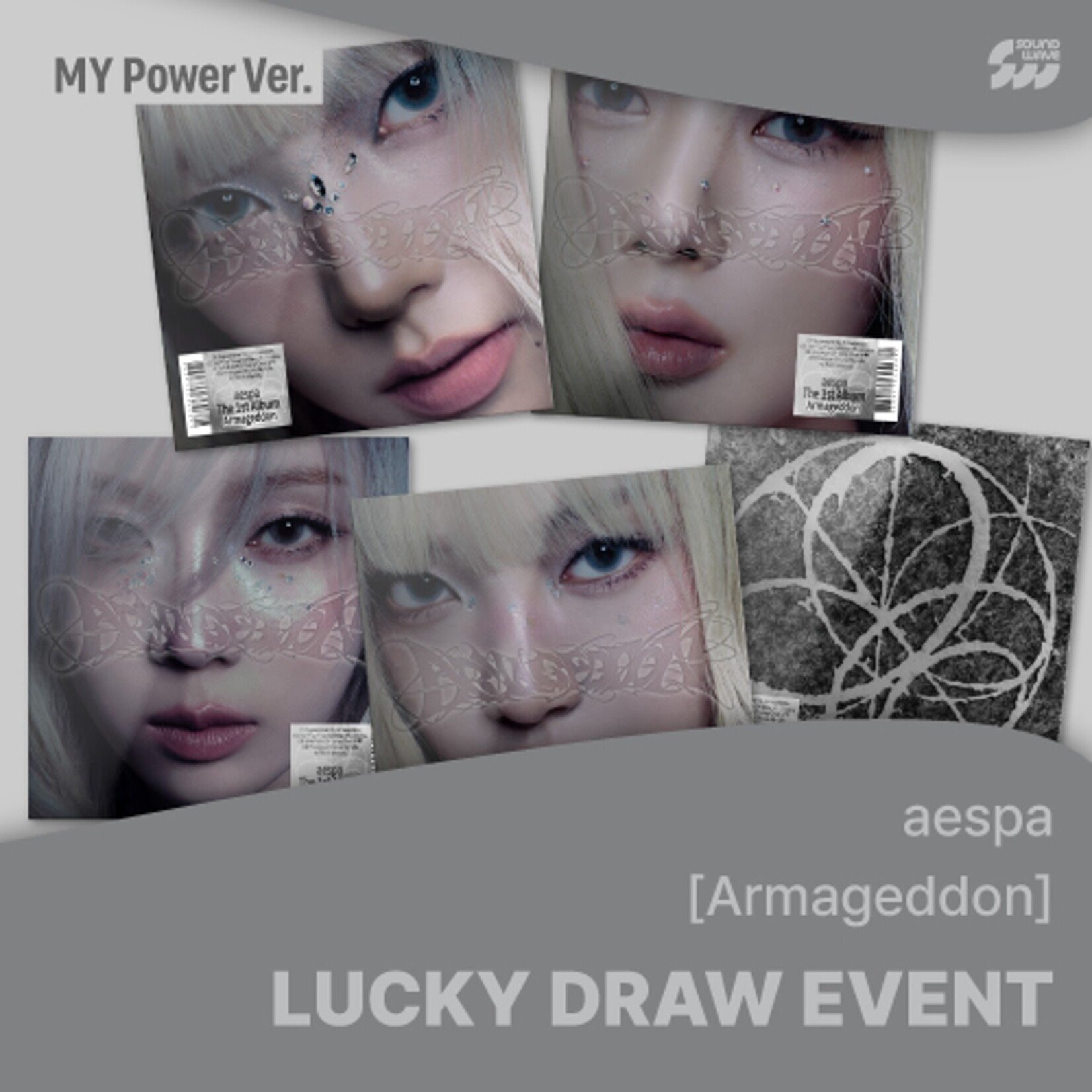 Aespa [LUCKY DRAW] aespa - The 1st Album [Armageddon] (MY Power Ver.) + Random Photocard (SW)