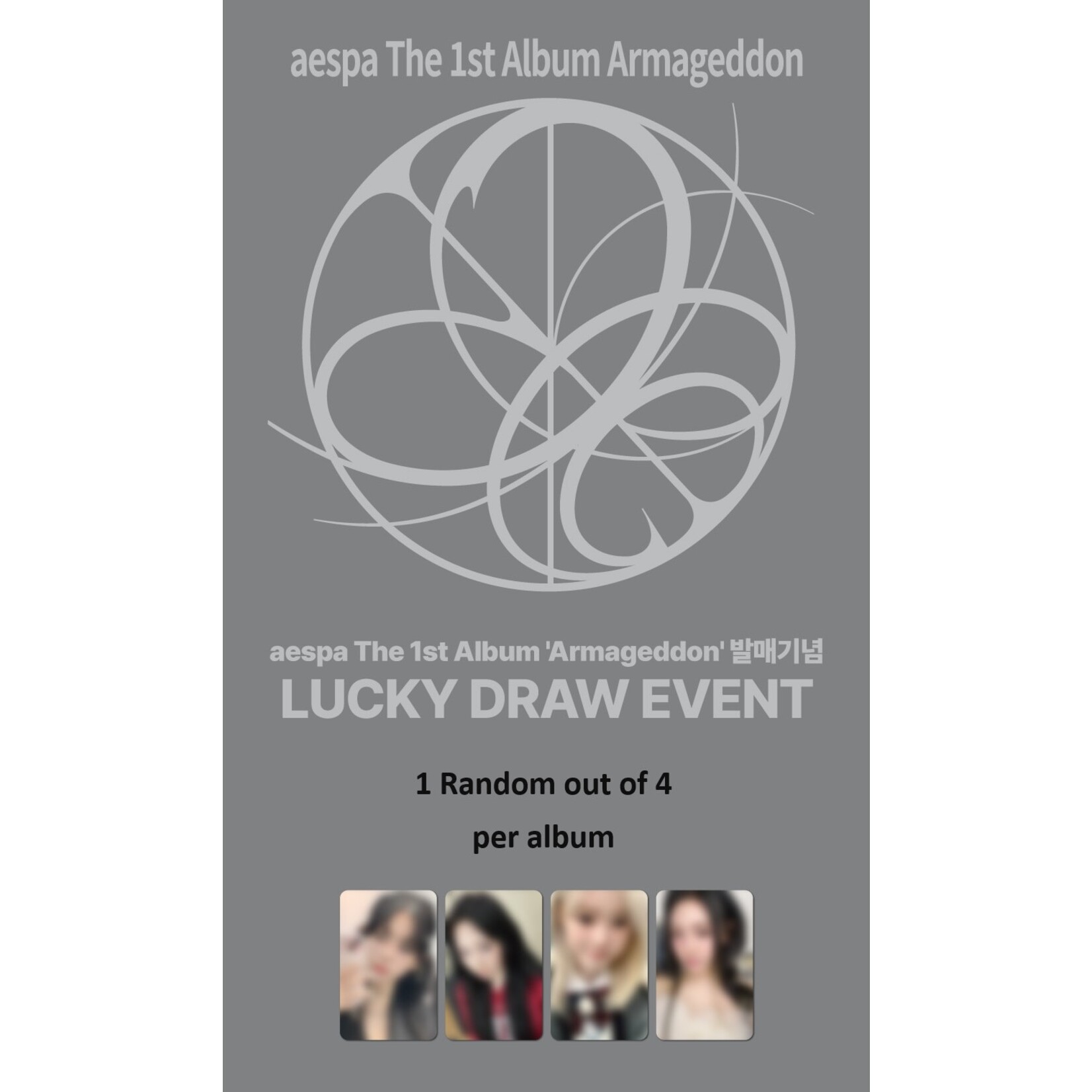 Aespa [LUCKY DRAW] aespa - The 1st Album [Armageddon] (MY Power Ver.) + Random Photocard (SW)