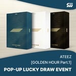 ATEEZ [POP UP LUCKY DRAW] ATEEZ - 10th Mini Album [GOLDEN HOUR : Part.1] + Random Photocard (SW)