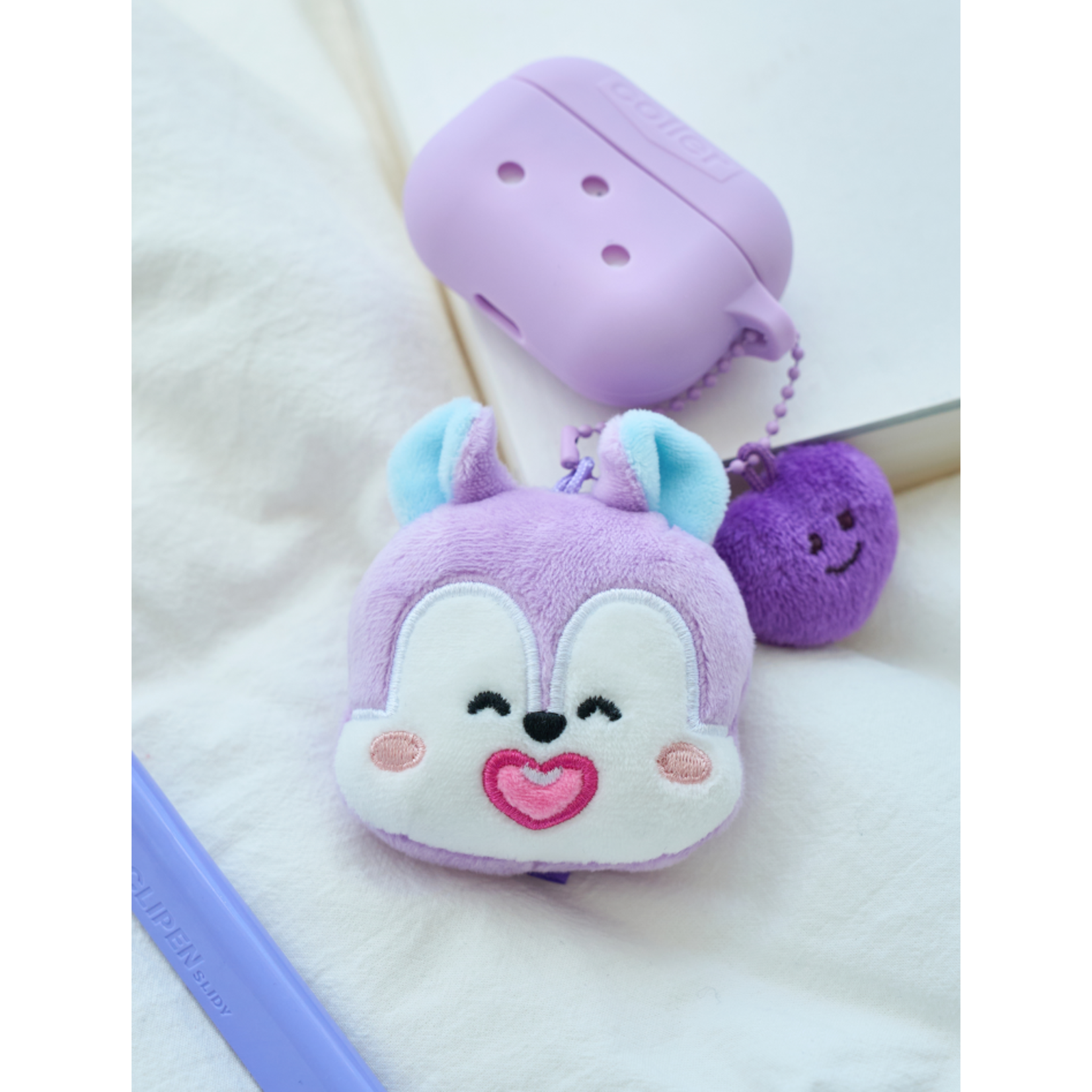 BTS BT21 - MANG BASIC FACE DOLL KEYRING (Heart)