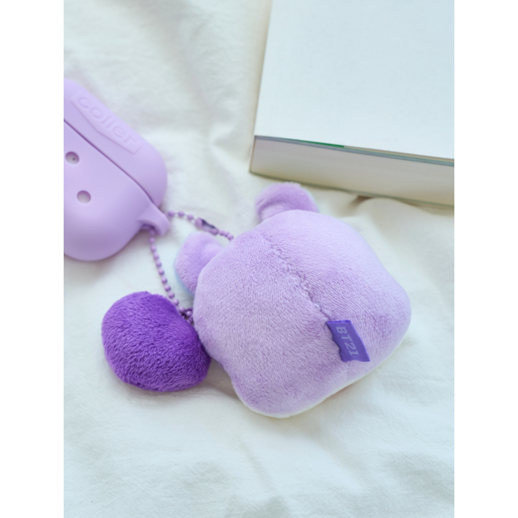 BTS BT21 - MANG BASIC FACE DOLL KEYRING (Heart)