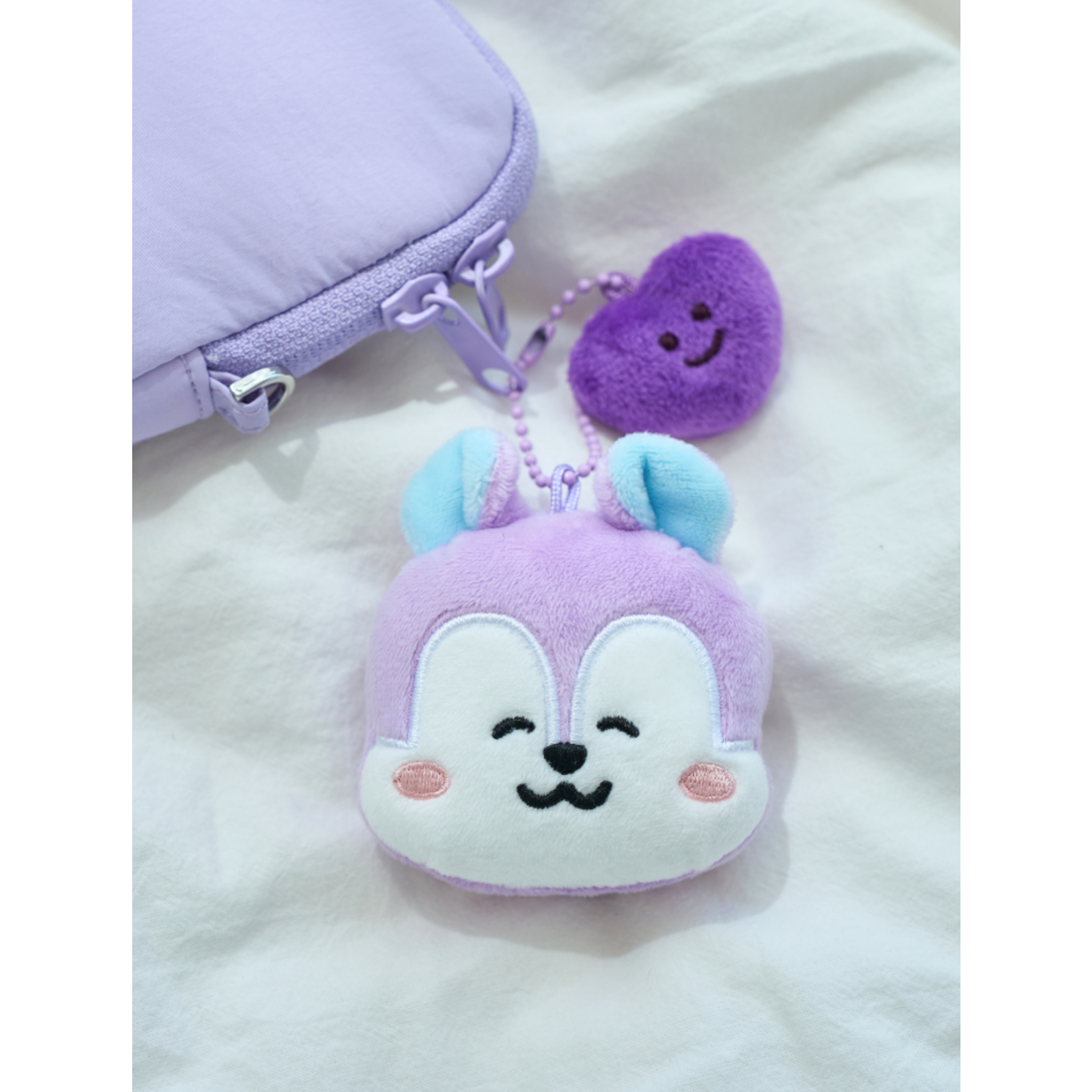 BTS BT21 - MANG BASIC FACE DOLL KEYRING (Smile)