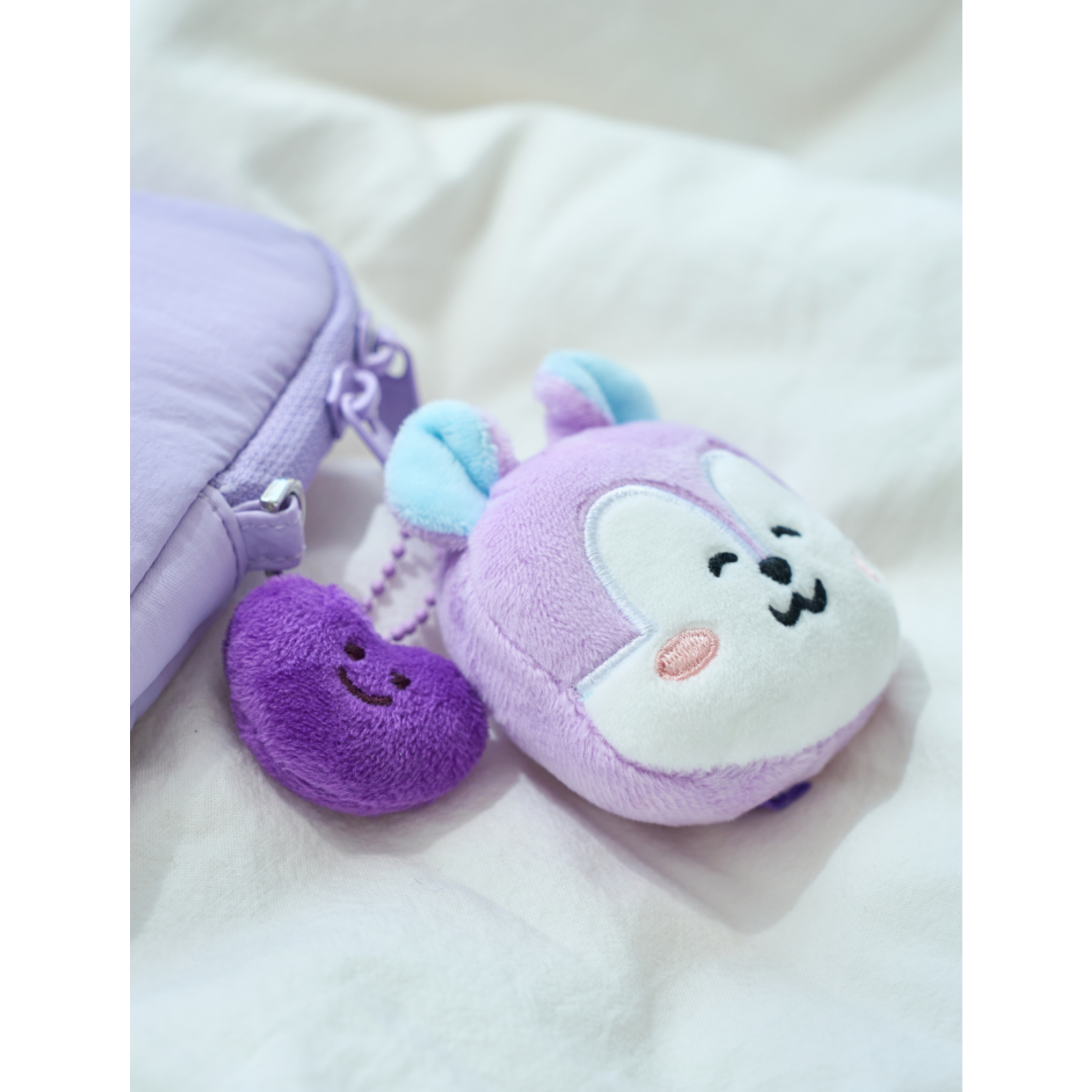 BTS BT21 - MANG BASIC FACE DOLL KEYRING (Smile)