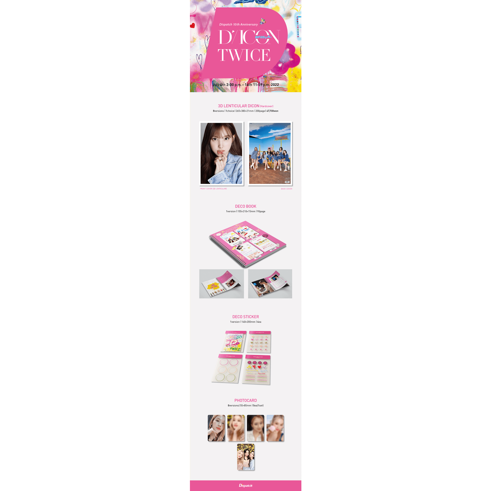 Twice [Summer Sale] Twice Dicon Dfesta