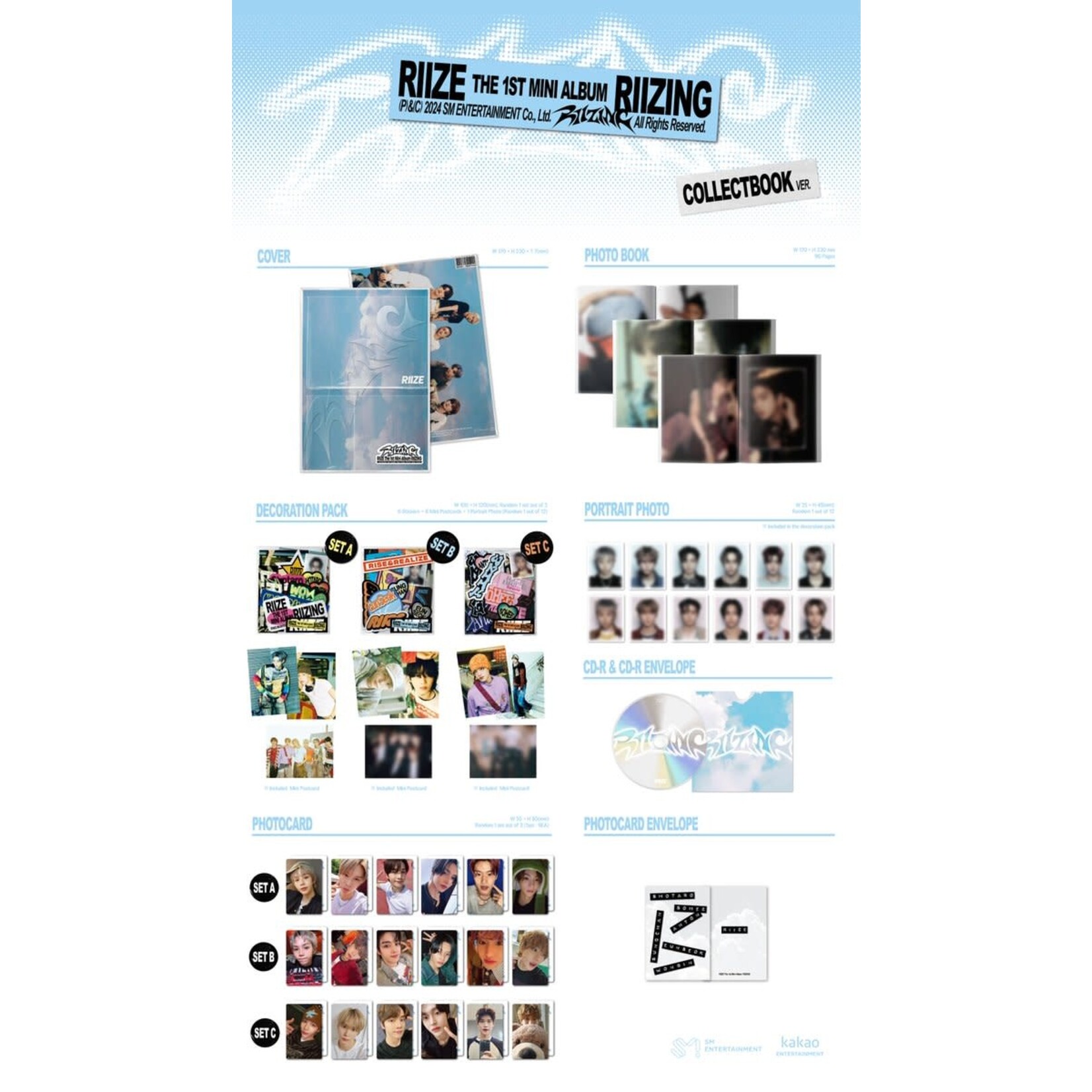 Riize RIIZE - The 1st Mini Album [RIIZING] (Collect Book Ver.)