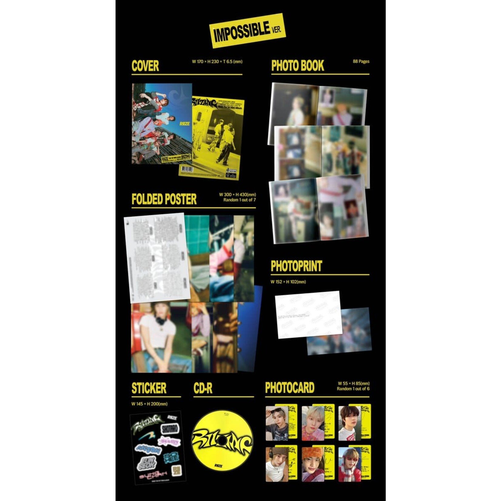 Riize RIIZE - The 1st Mini Album [RIIZING] (Photo Book Ver.) + Random Photocard (SW)