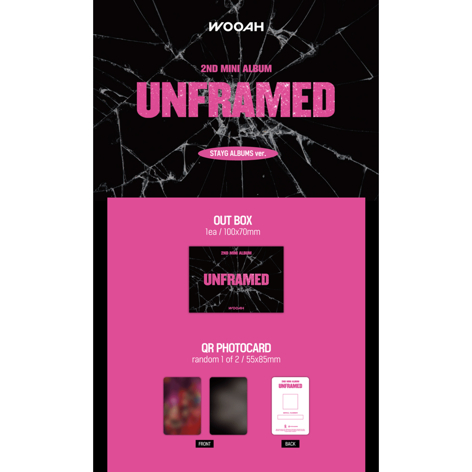 WOOAH WOOAH - 2nd Mini Album [UNFRAMED] (STAYG ALBUMS ver.)