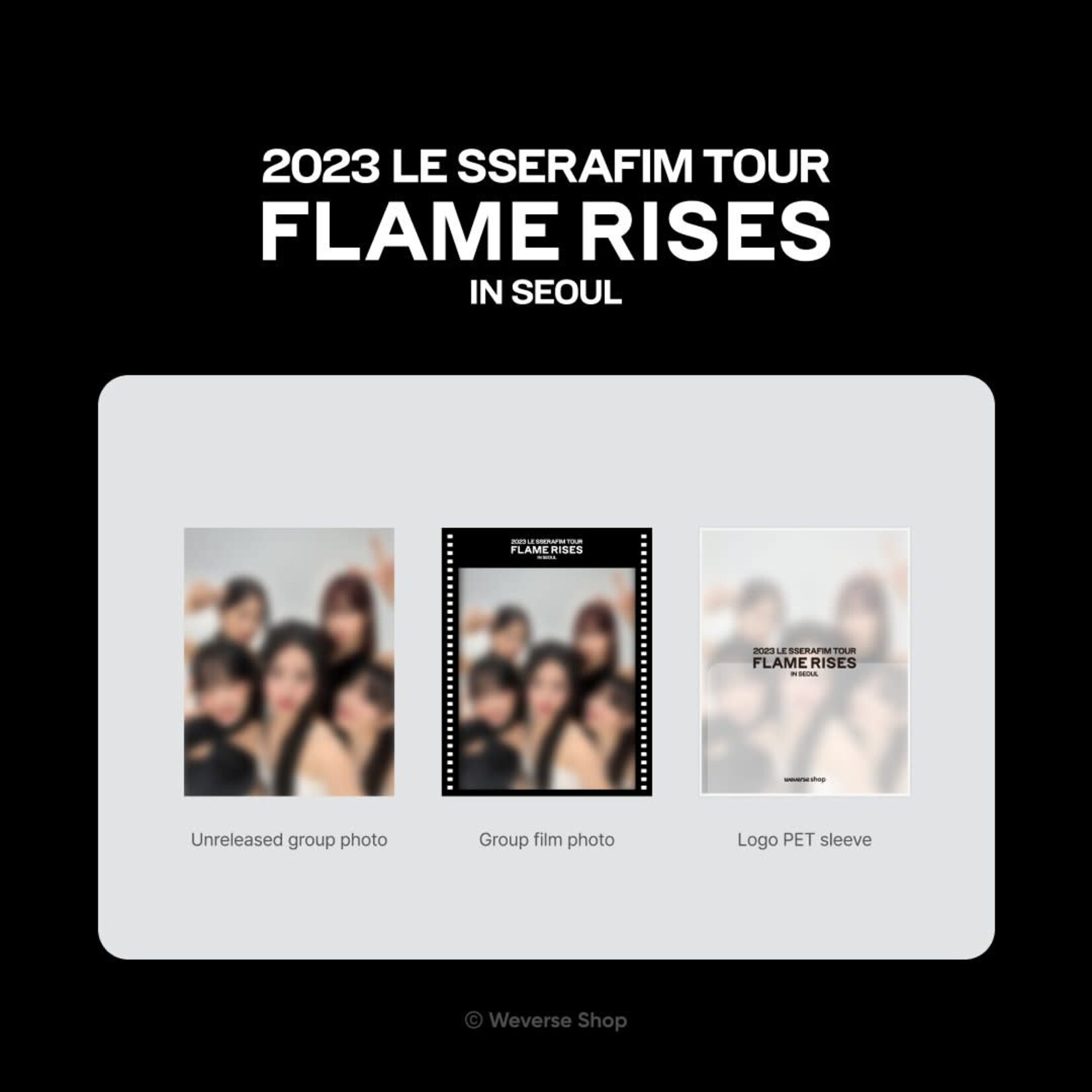 Le Sserafim LE SSERAFIM - 2023 LE SSERAFIM TOUR [FLAME RISES’ IN SEOUL] + Weverse Gift (WS)