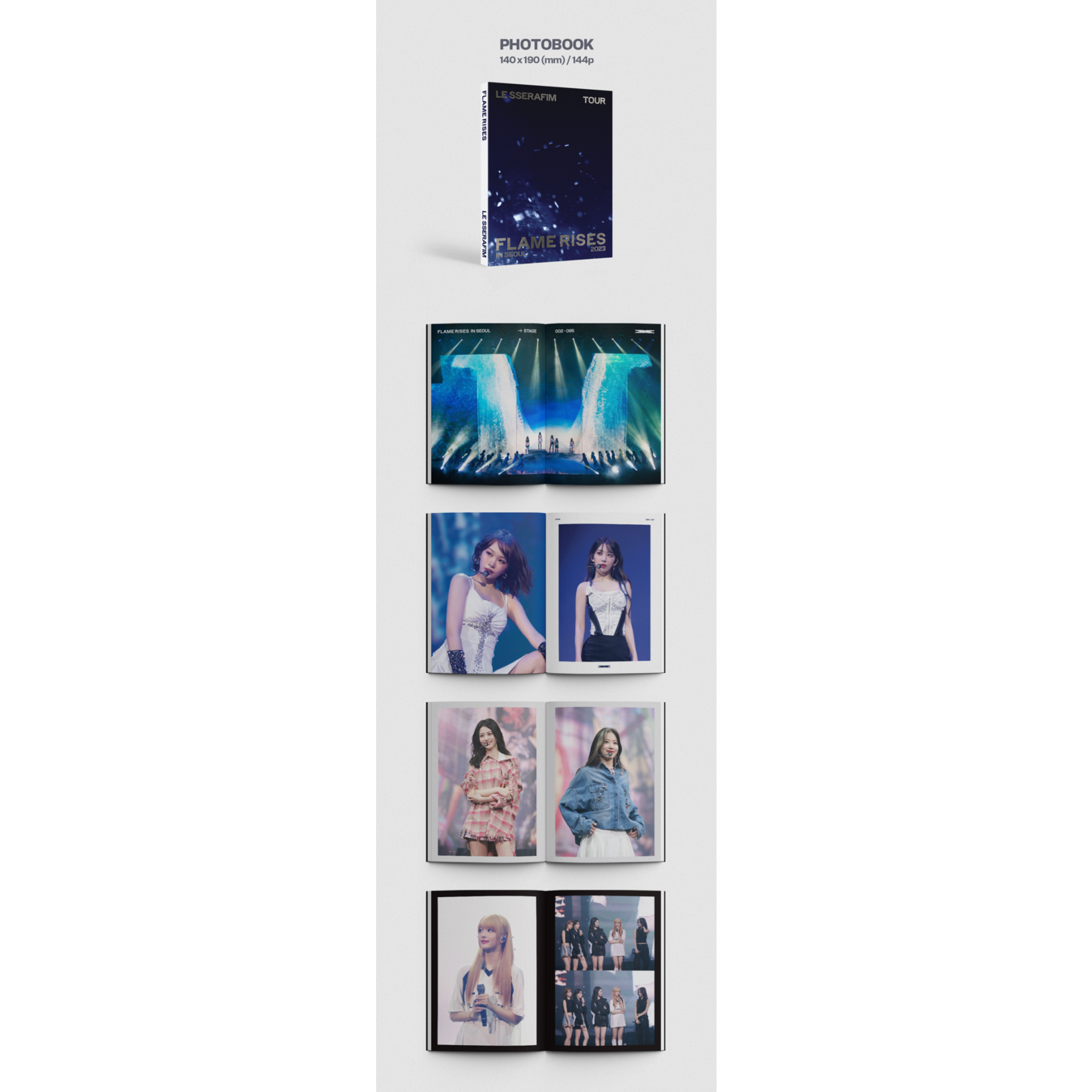 Le Sserafim LE SSERAFIM - 2023 LE SSERAFIM TOUR [FLAME RISES’ IN SEOUL] + Weverse Gift (WS)
