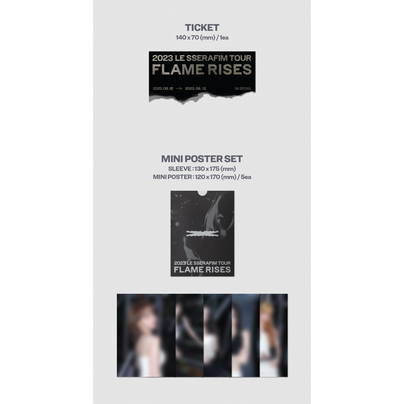 Le Sserafim LE SSERAFIM - 2023 LE SSERAFIM TOUR [FLAME RISES’ IN SEOUL] + Weverse Gift (WS)