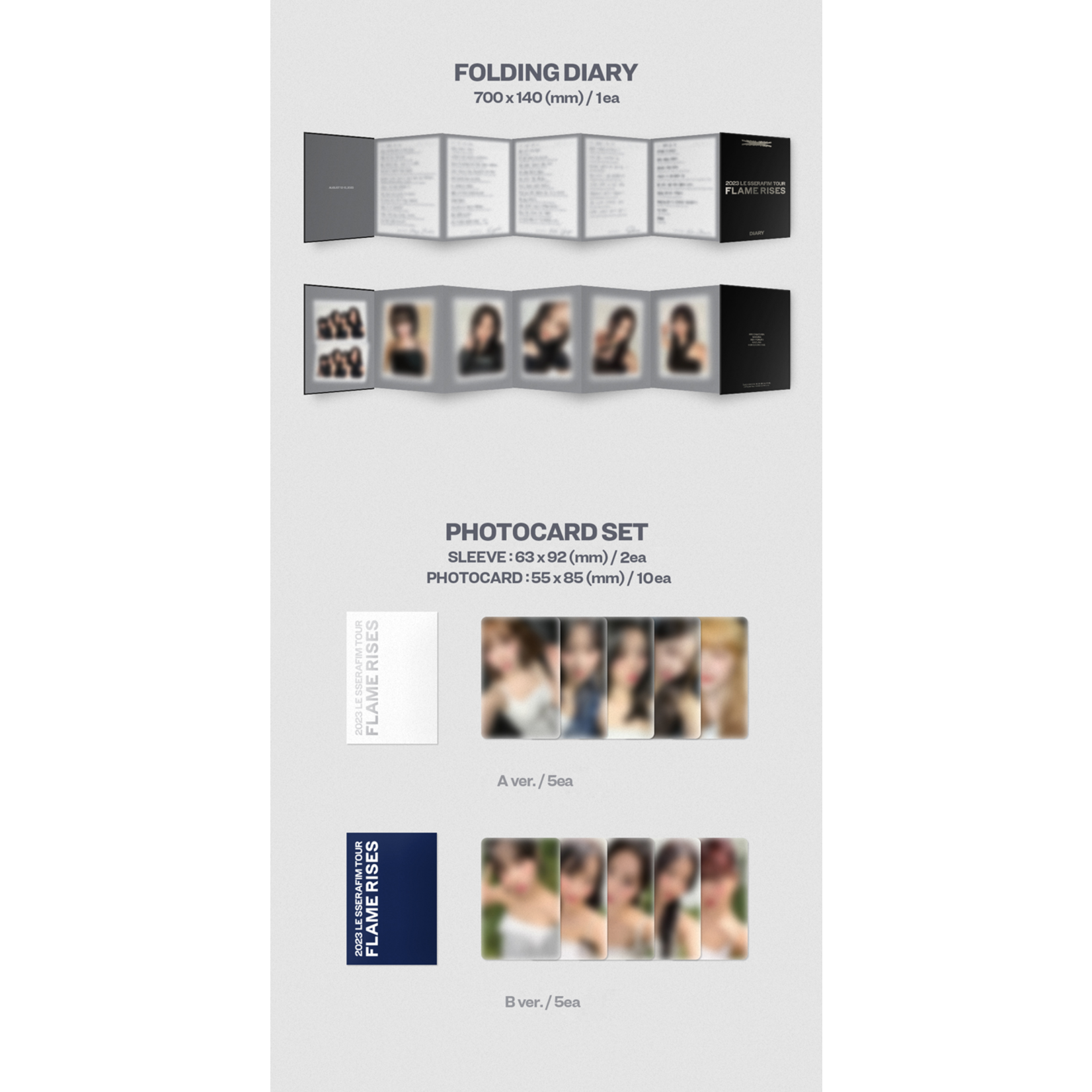 Le Sserafim LE SSERAFIM - 2023 LE SSERAFIM TOUR [FLAME RISES’ IN SEOUL] + Weverse Gift (WS)