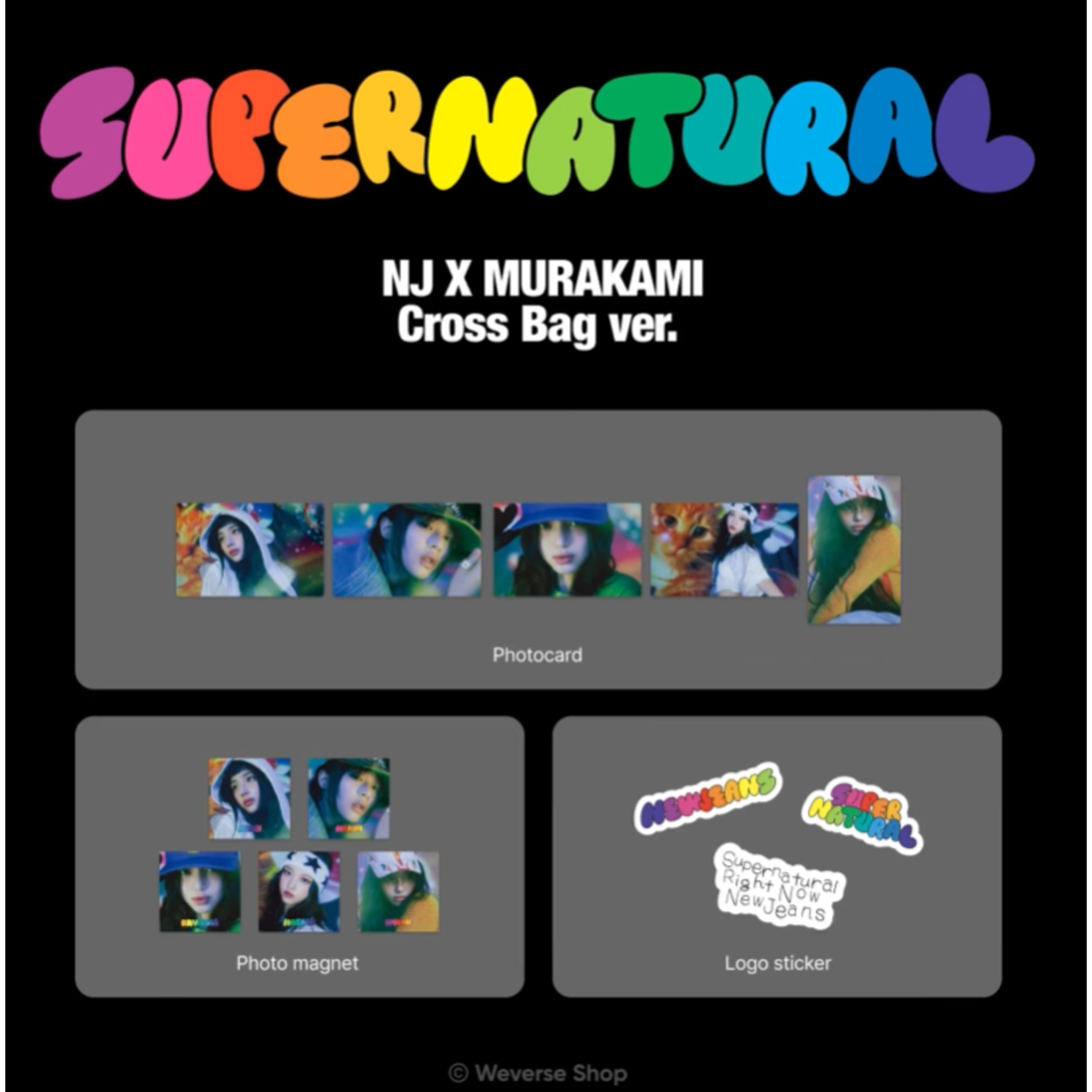 New Jeans Album NewJeans Single Album - Supernatural NJ X Murakami (Cross Bag Ver.) - Choice Music LA Album New Jeans