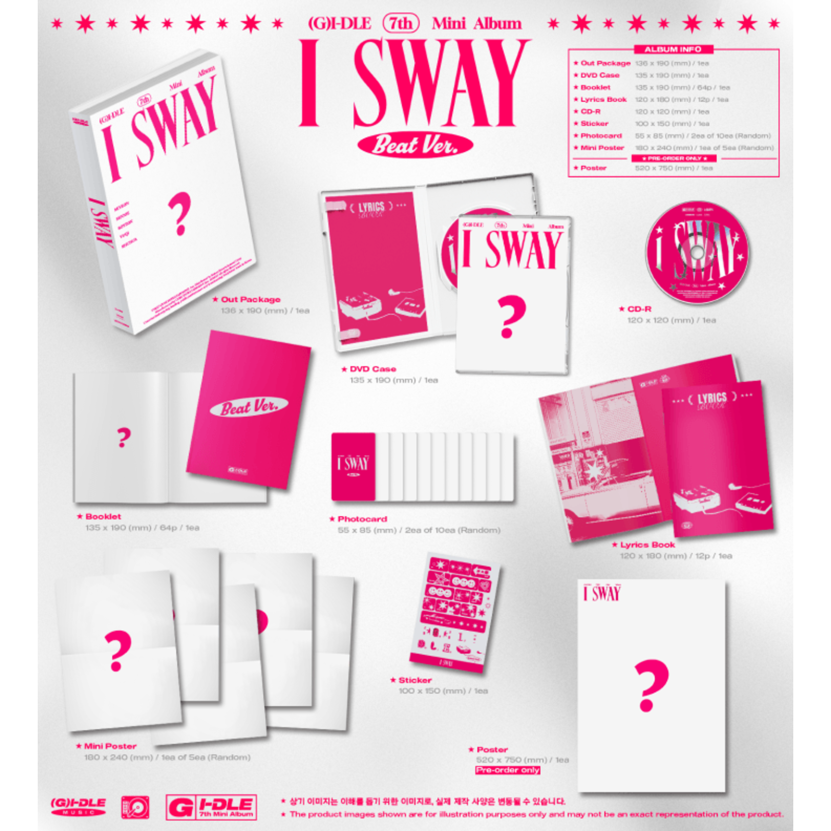 (G)I-DLE (G)I-DLE - 7th Mini Album [I SWAY] (Photobook Ver.)