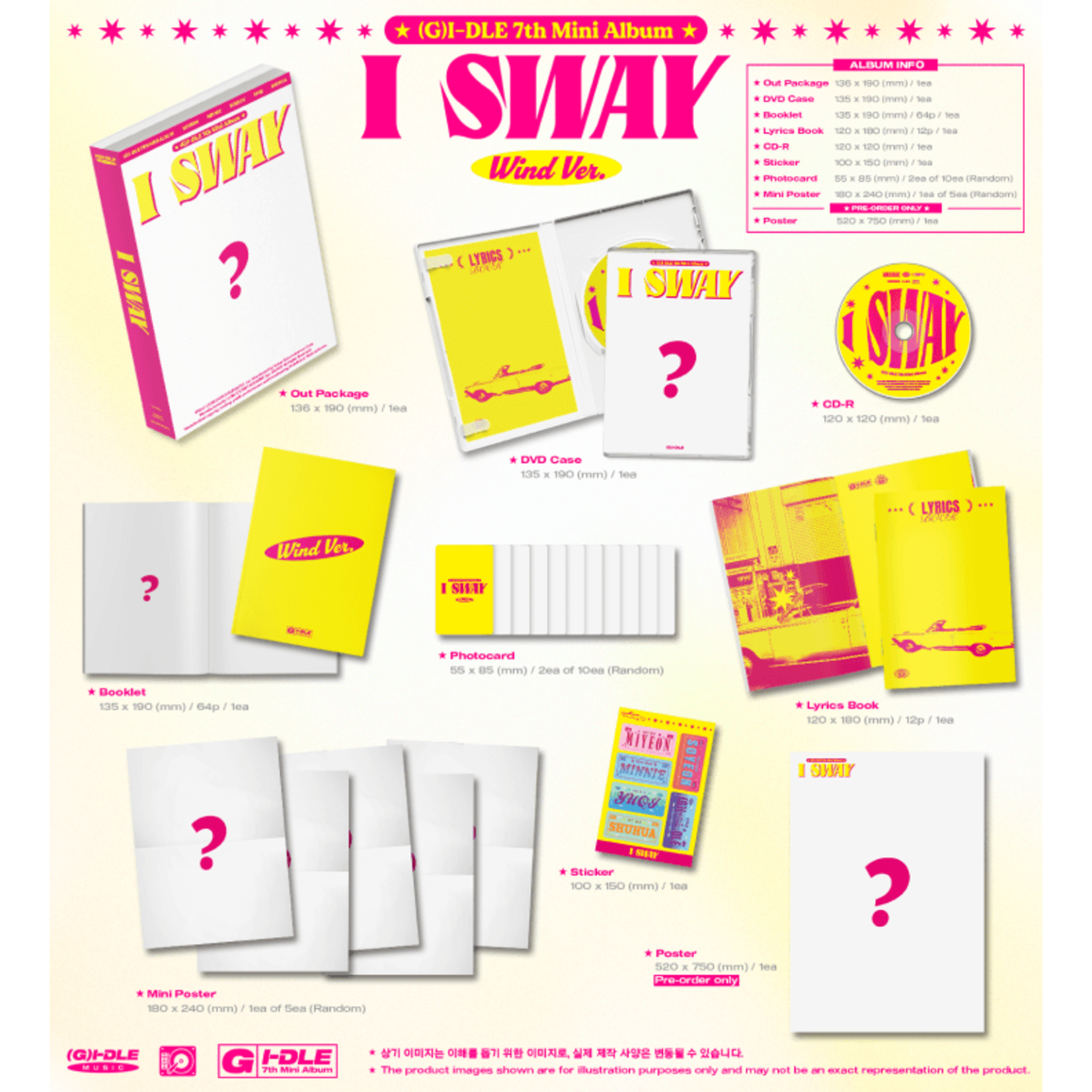 i-dle* (G)I-DLE - 7th Mini Album [I SWAY] (Photobook Ver.) + Weverse Gift (WS)