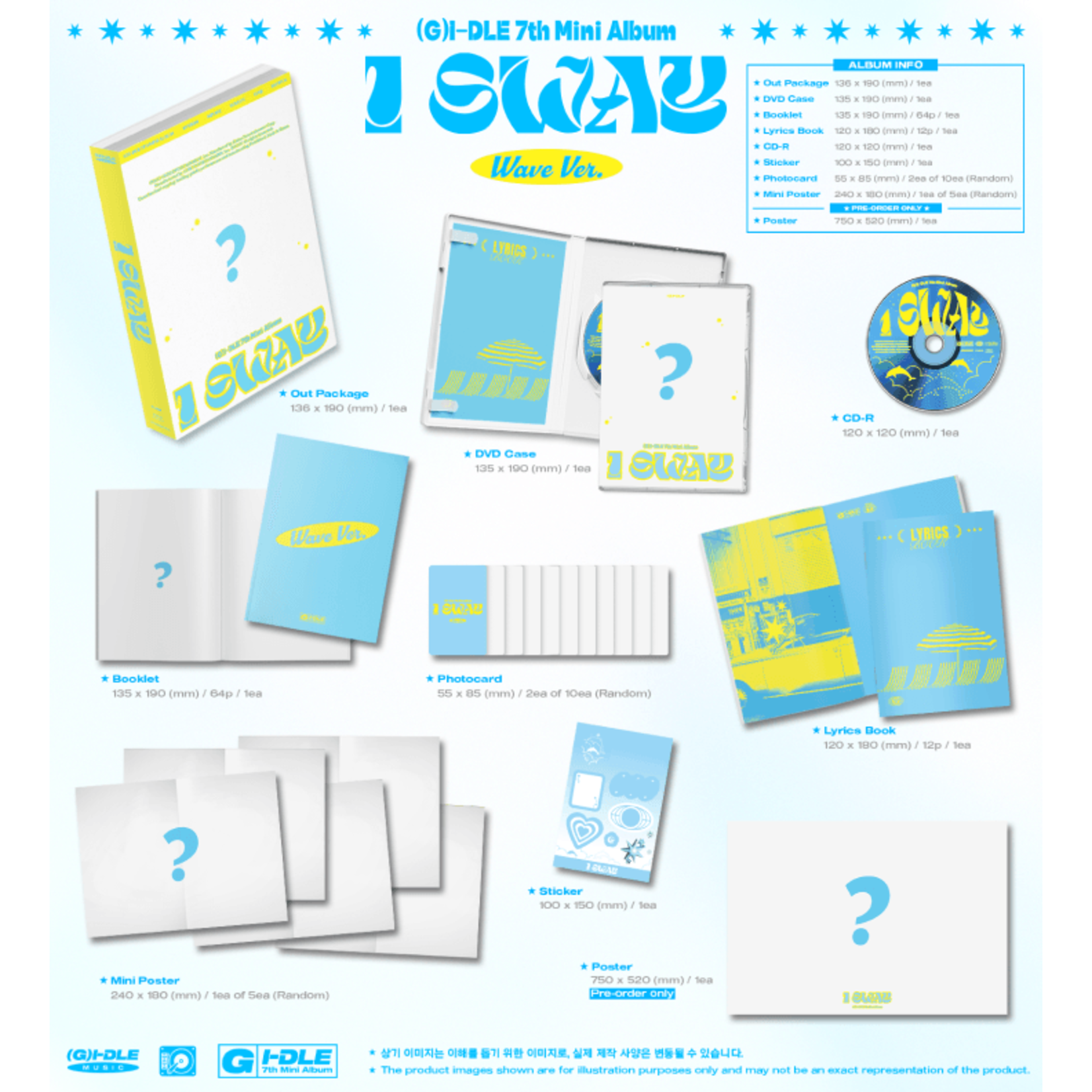 i-dle* (G)I-DLE - 7th Mini Album [I SWAY] (Photobook Ver.) + Weverse Gift (WS)