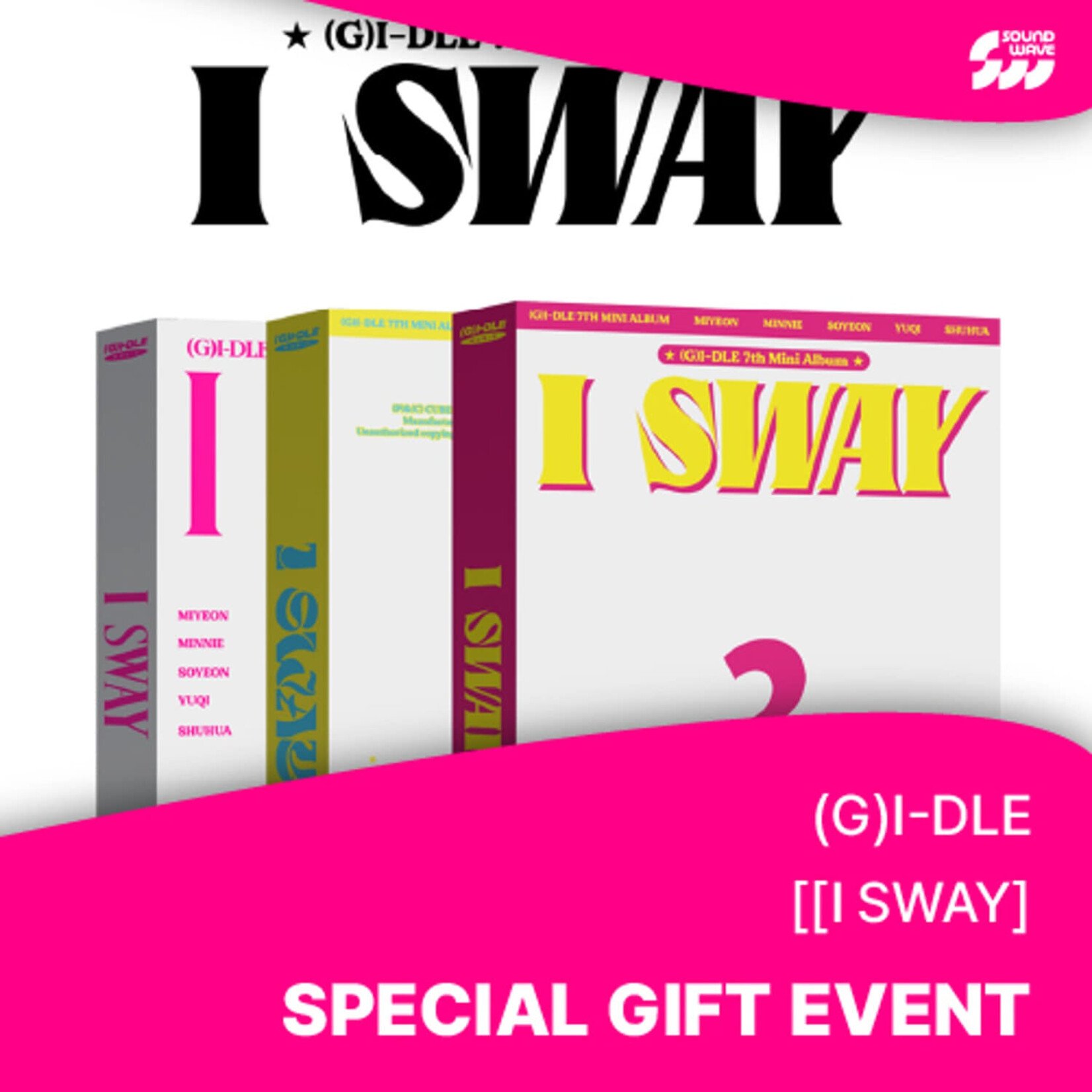 (G)I-DLE (G)I-DLE - 7th Mini Album [I SWAY] (Photobook Ver.) + Random Photocard (SW)