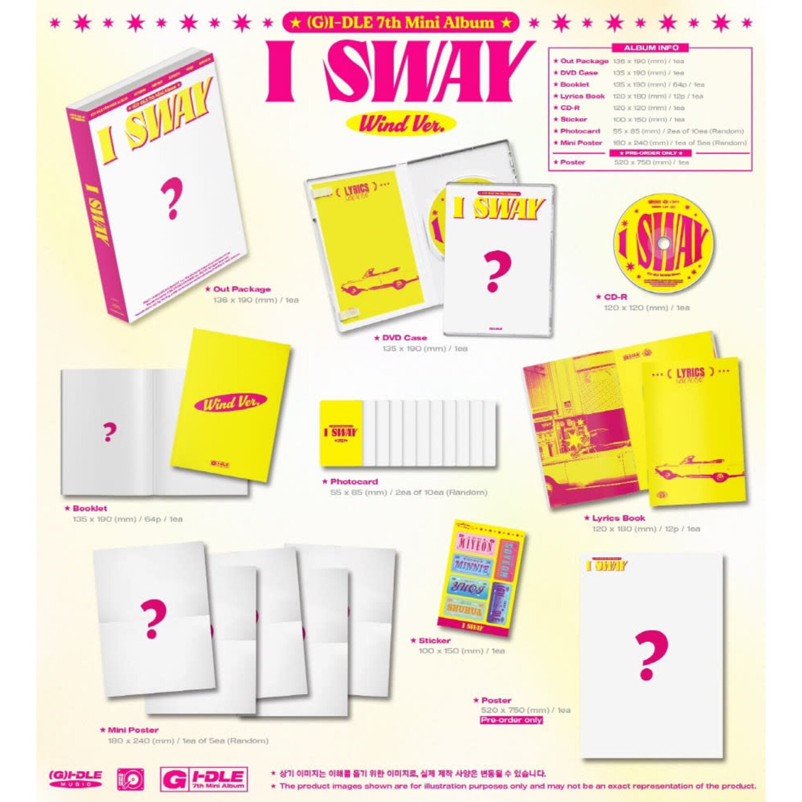 (G)I-DLE (G)I-DLE - 7th Mini Album [I SWAY] (Photobook Ver.) + Random Photocard (SW)