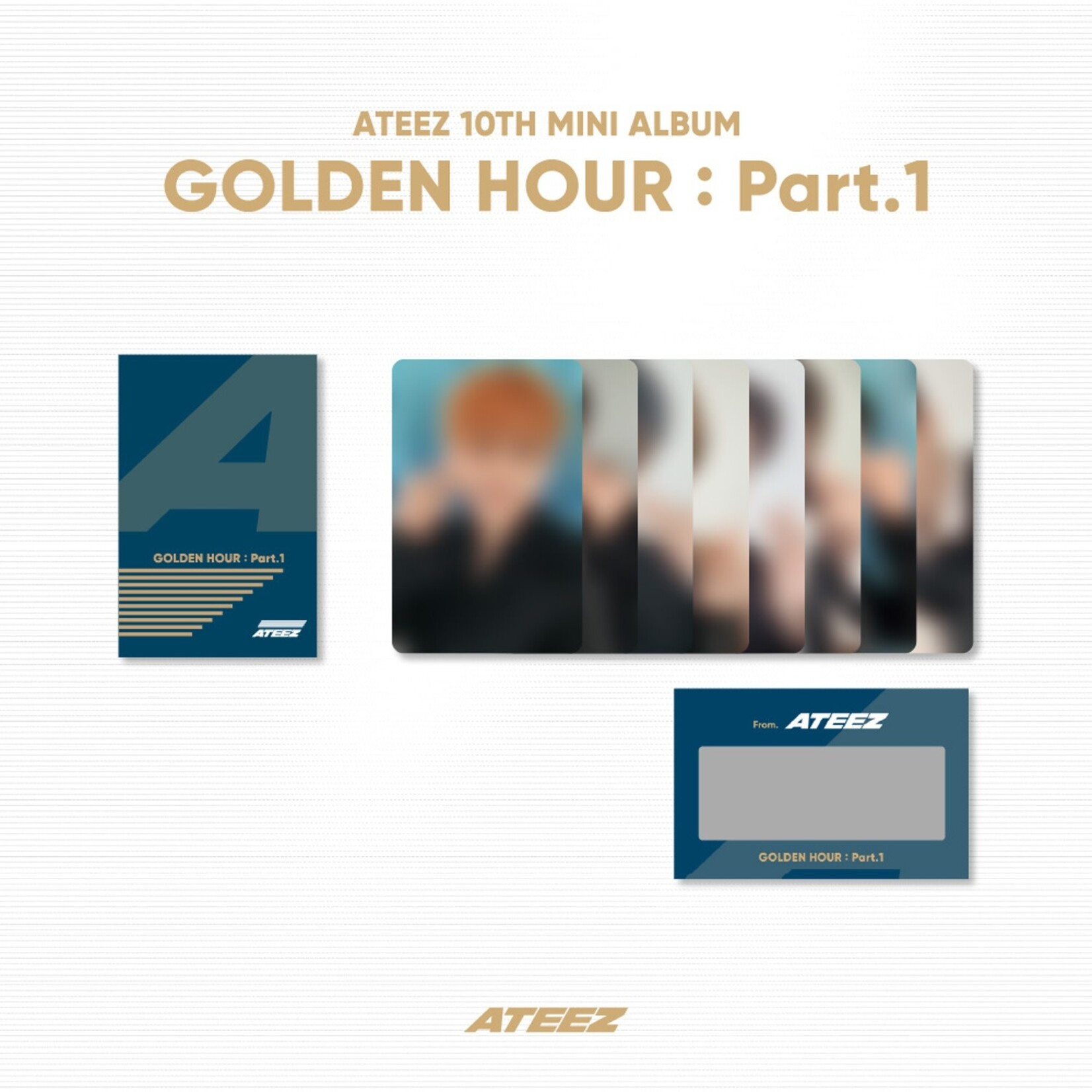 ATEEZ ATEEZ - '[GOLDEN HOUR : Part.1] OFFICIAL MD' PHOTO & SCRATCH CARD A SET