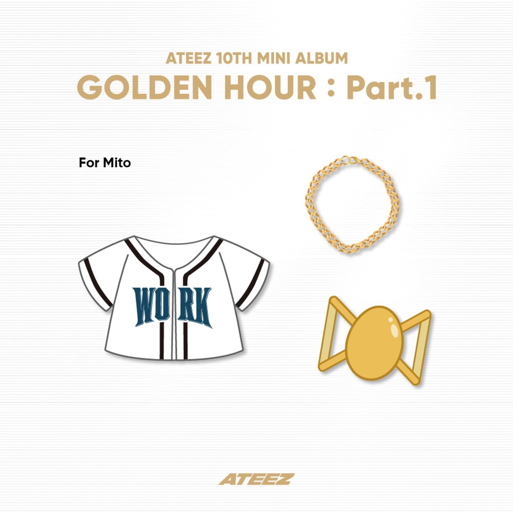 ATEEZ ATEEZ - '[GOLDEN HOUR : Part.1] OFFICIAL MD' Mito WORK SET