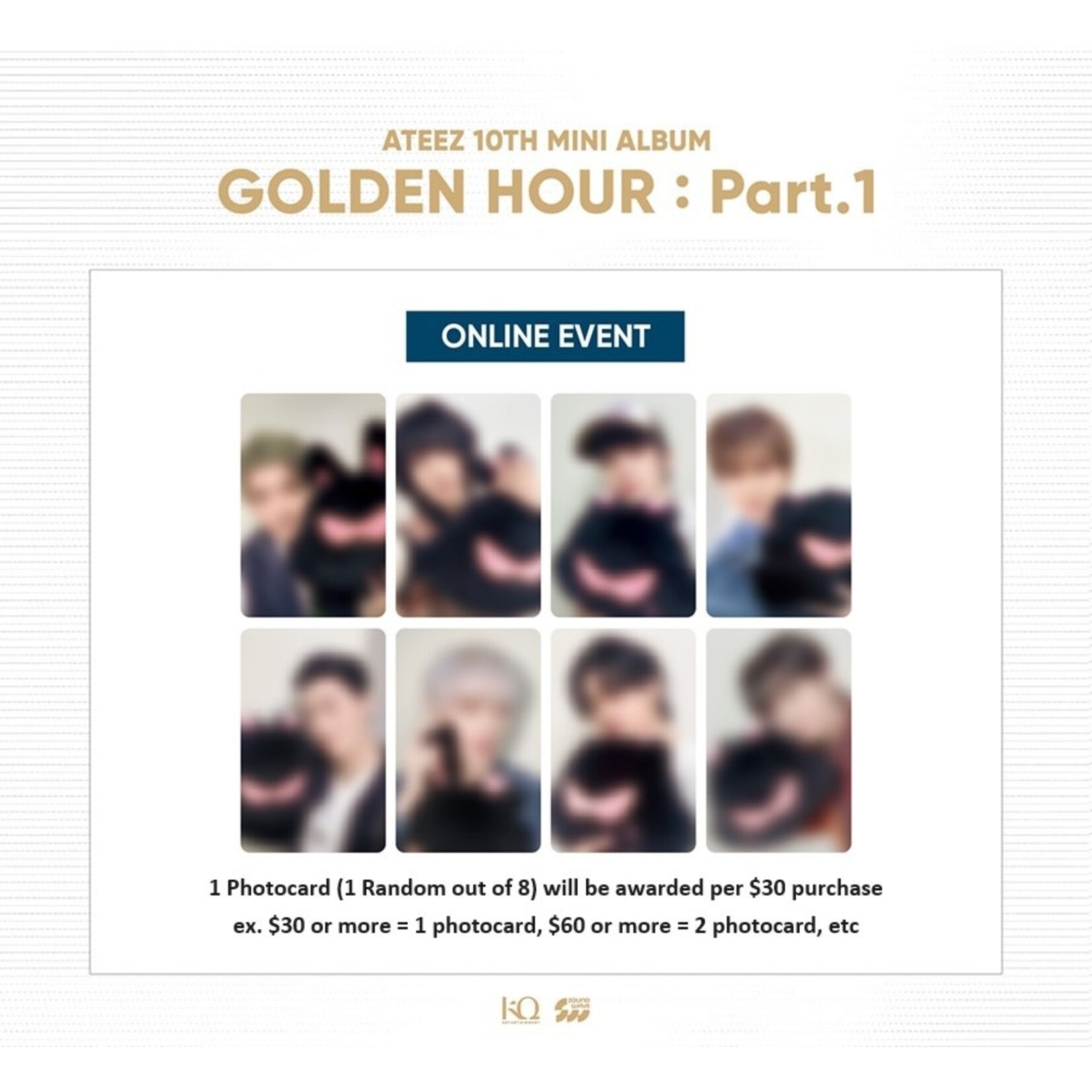 ATEEZ ATEEZ - '[GOLDEN HOUR : Part.1] OFFICIAL MD' SILICONE CHARM KEYRING SET