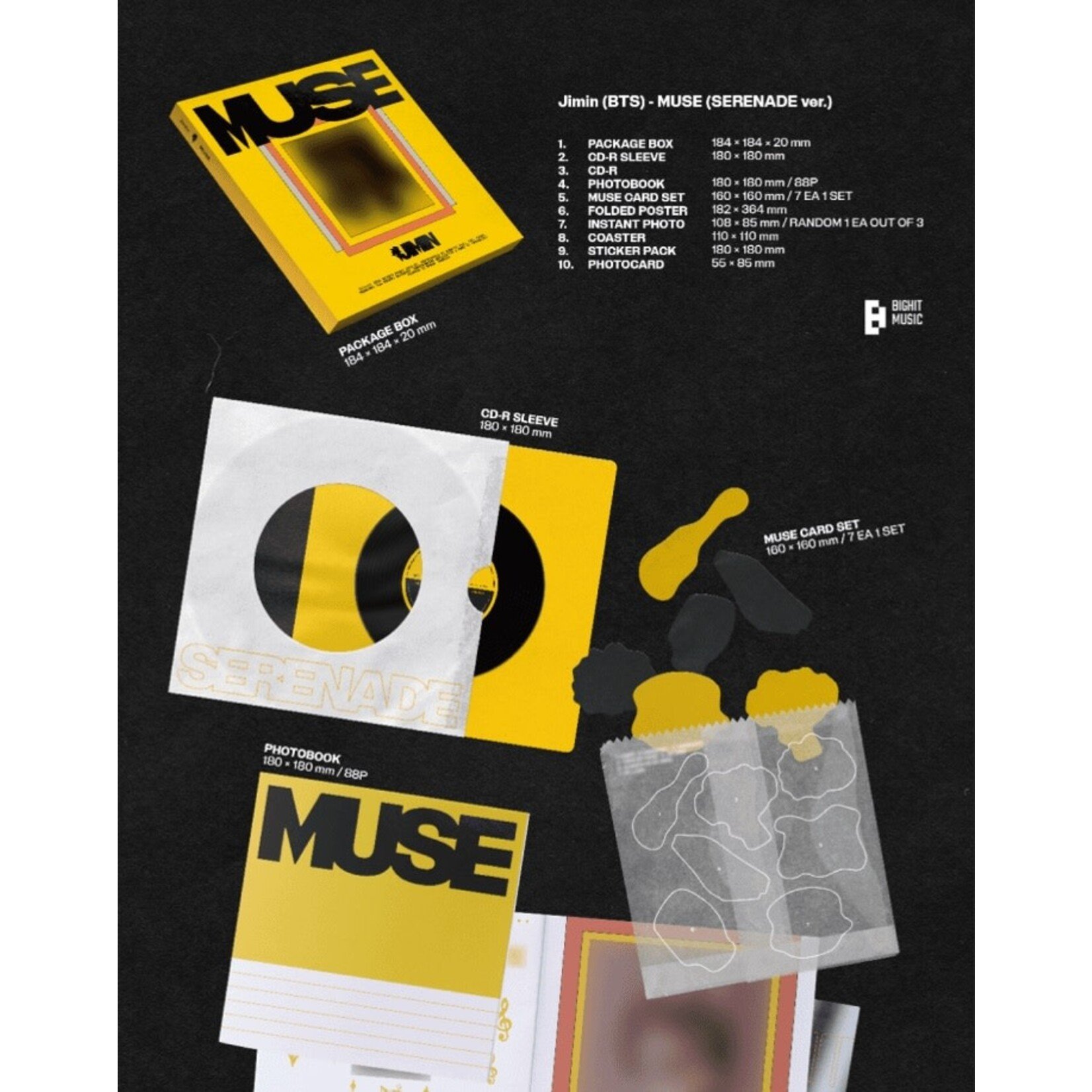 BTS Jimin (BTS) - [MUSE] (Set) + [MUSE] (Weverse Albums ver.) Set + Weverse Gift (WS)