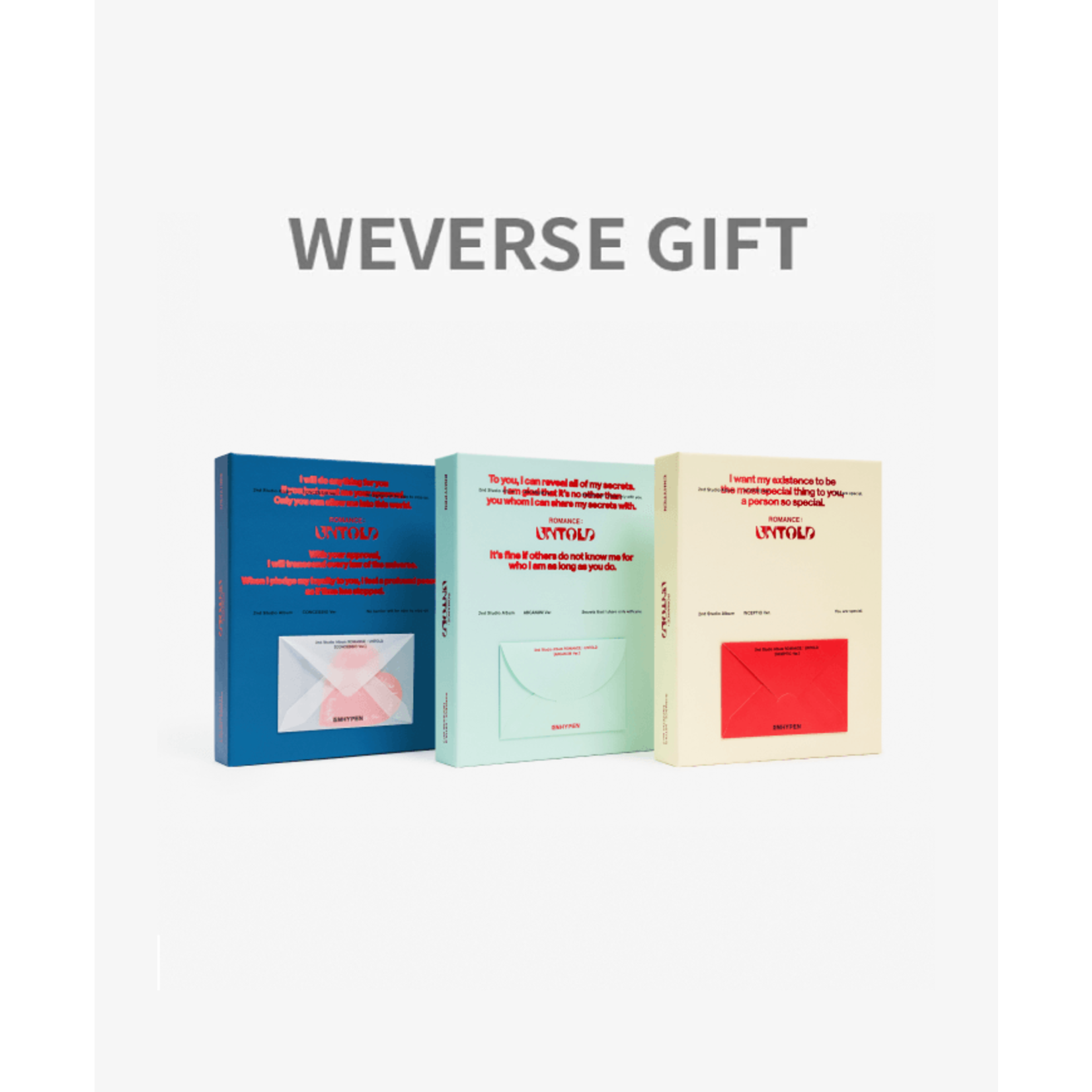 Enhypen ENHYPEN - 2nd Album [ROMANCE : UNTOLD] (Photobook Ver.) + Weverse Gift (WS)