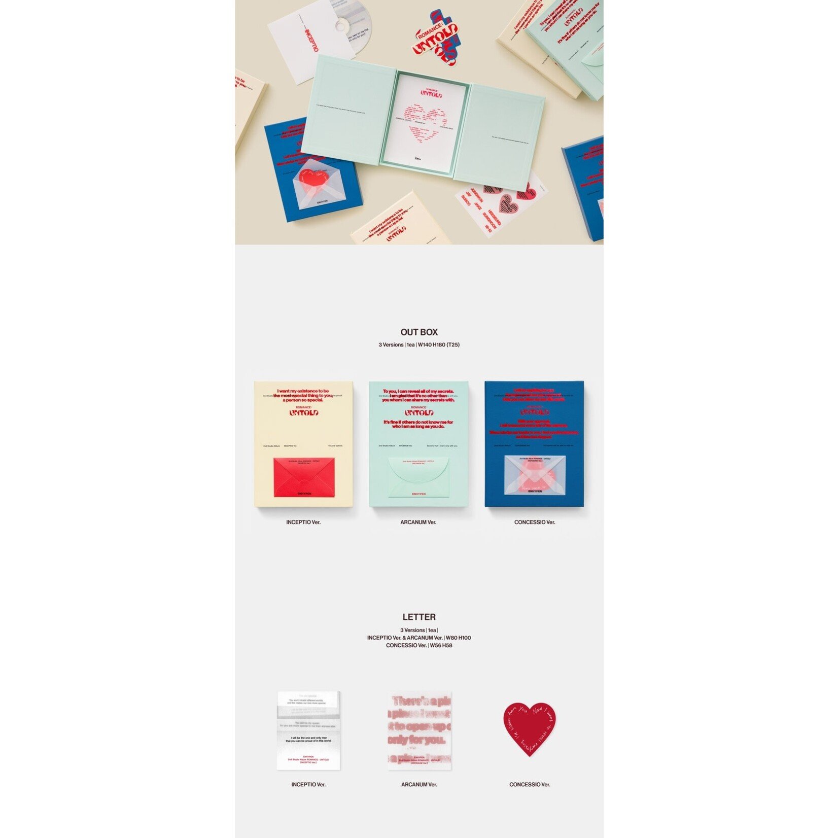 Enhypen ENHYPEN - 2nd Album [ROMANCE : UNTOLD] (Photobook Ver.) + Weverse Gift (WS)