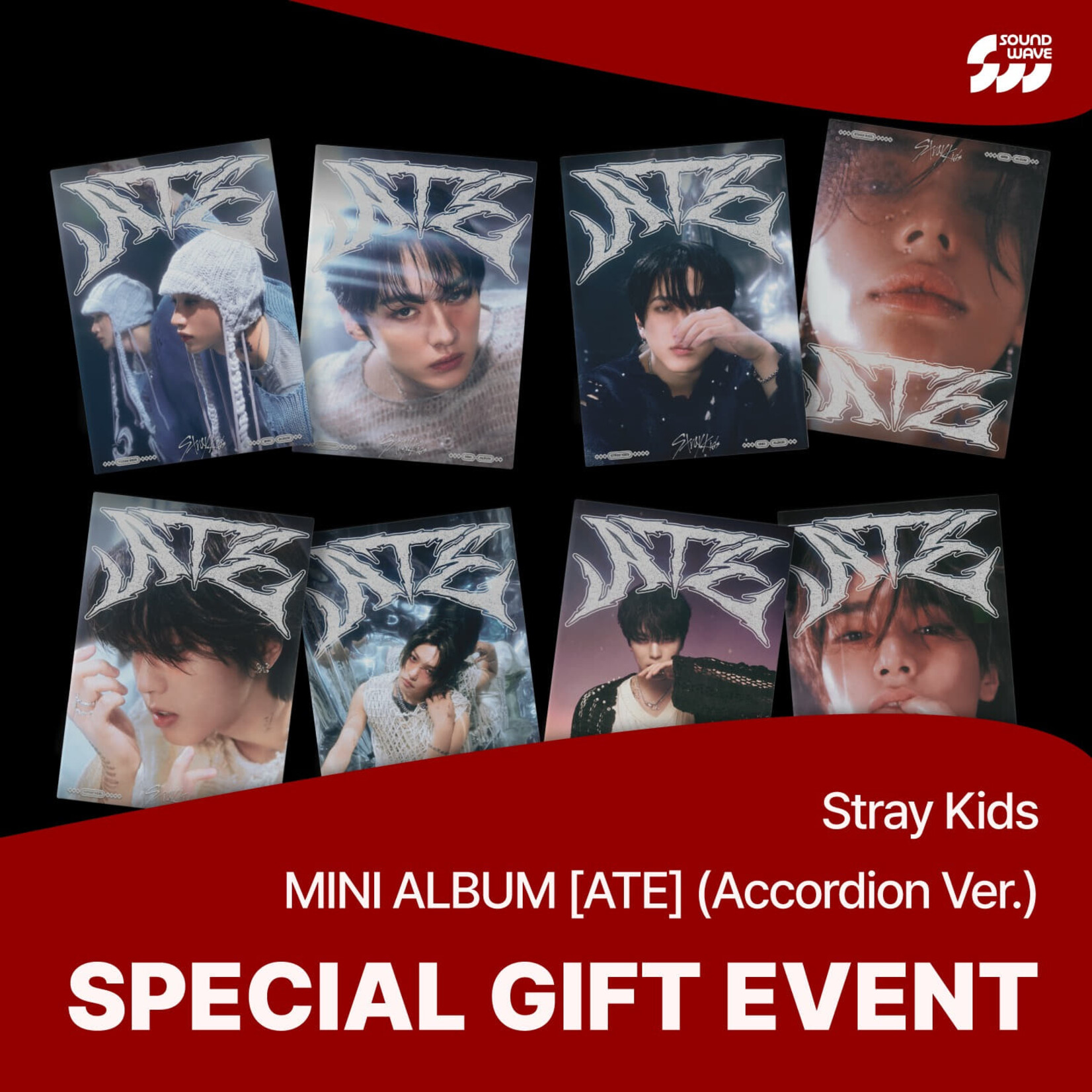 Stray Kids Stray Kids - 9th Mini Album [ATE] (Accordion Ver.) + Random Photocard (SW)