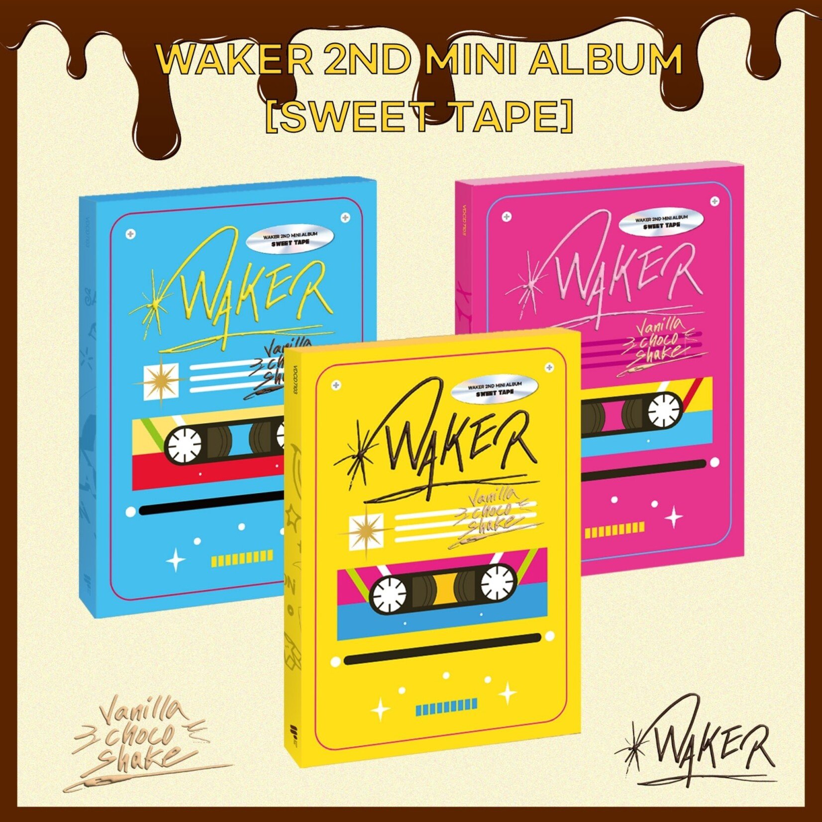 WAKER WAKER - 2nd Mini Album [Sweet Tape] (Photobook Ver.)