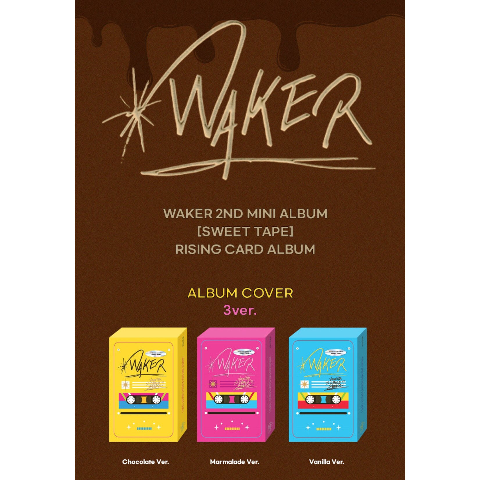 WAKER WAKER - 2nd Mini Album [Sweet Tape] (RISING CARD ALBUM) (Photobook Ver.)