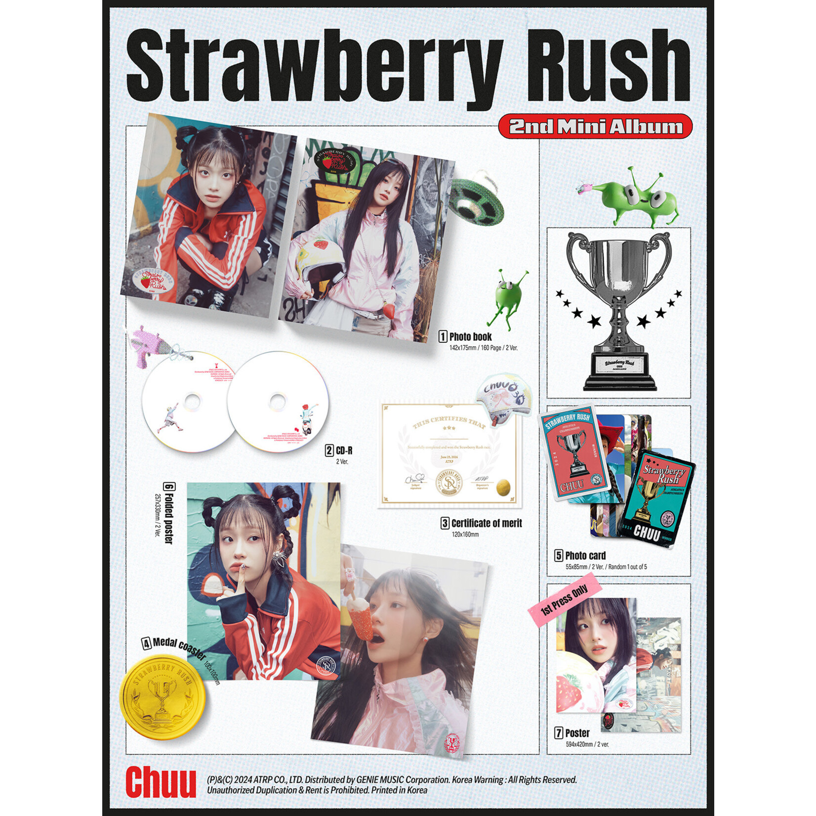 CHUU CHUU - 2nd Mini Album [Strawberry Rush] (Photobook Ver.)