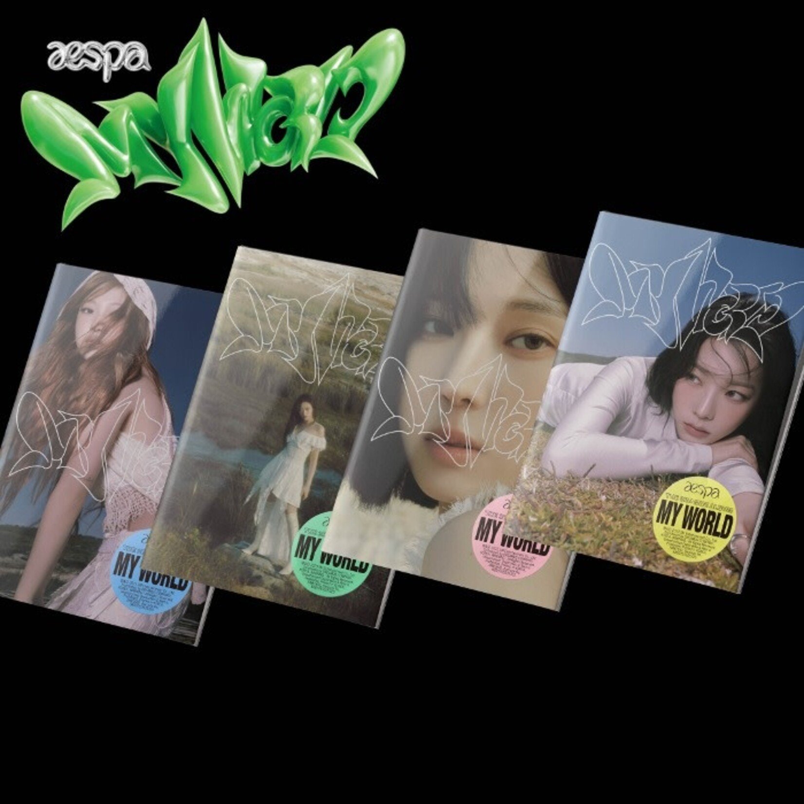 Aespa aespa - 3rd Mini Album [MY WORLD] (Intro Ver.) + Random Photocard (Interasia)