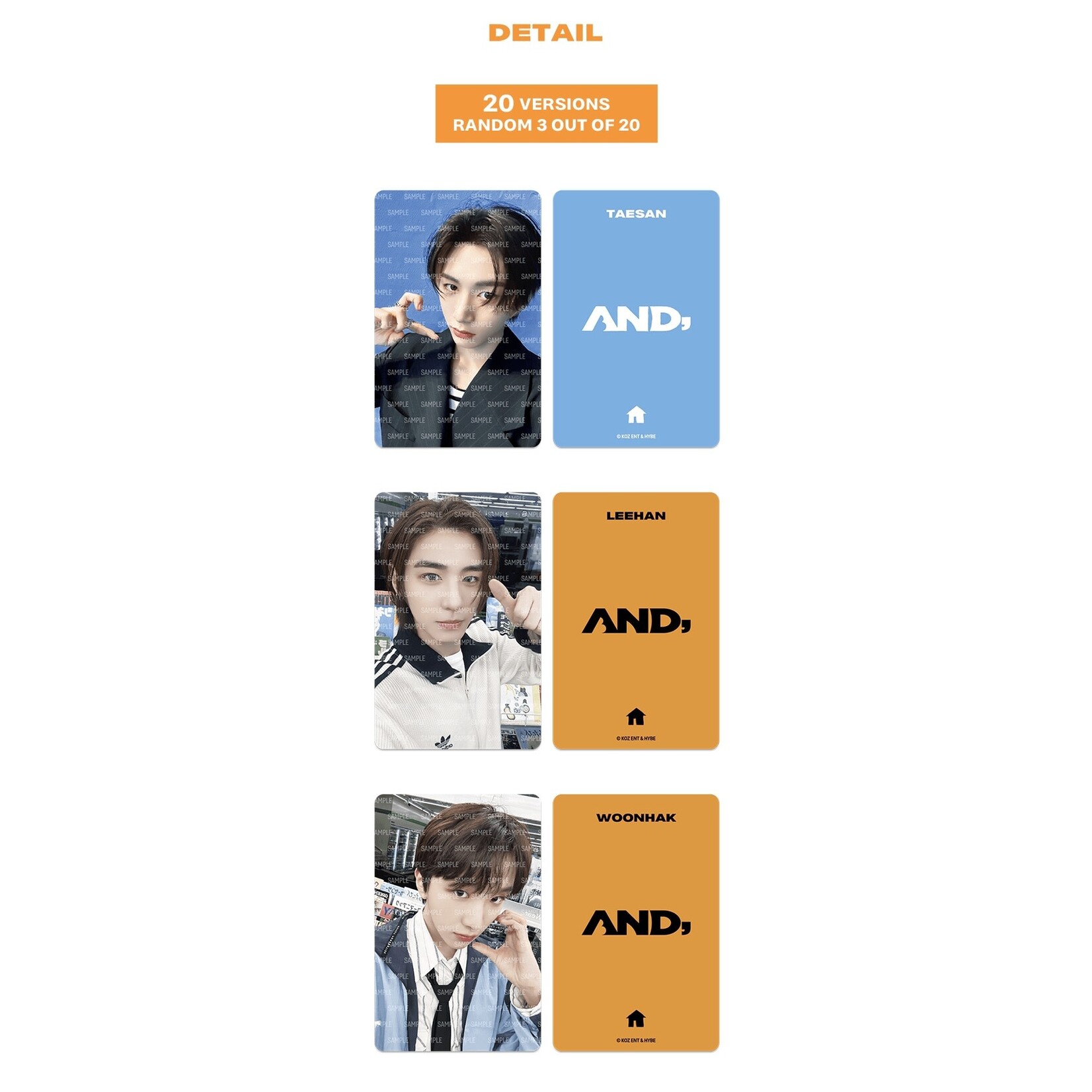 BOYNEXTDOOR INSTANT PHOTO CARD スペシャルカード BOYNEXTDOOR INSTANT PHOTO CARD スペシャルカード BOYNEXTDOOR