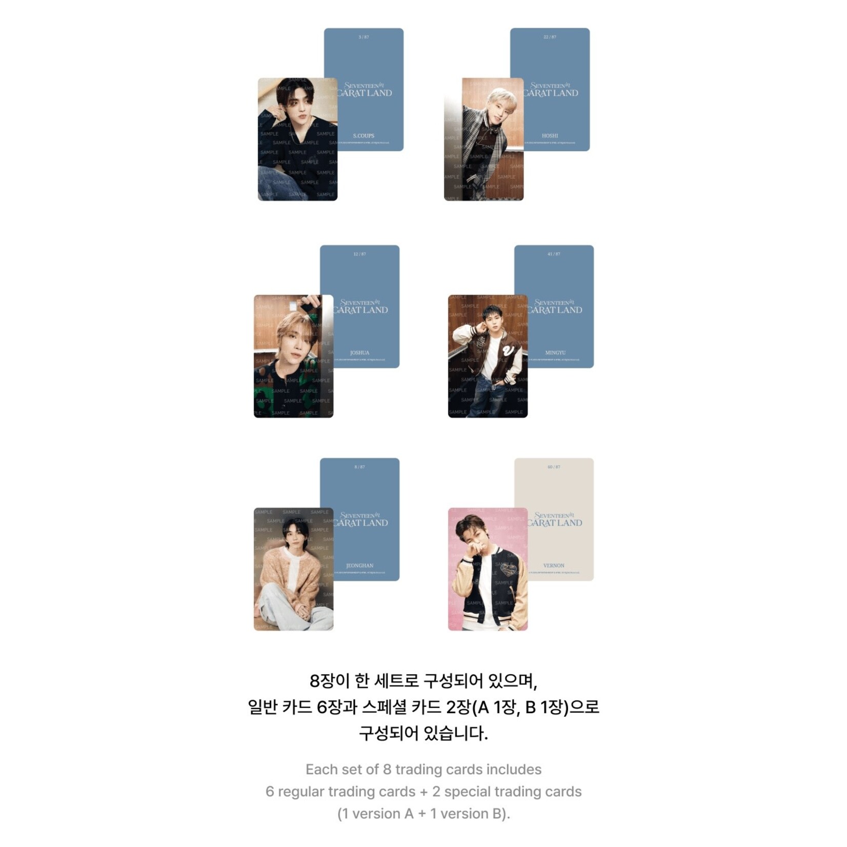 Seventeen SEVENTEEN - SVT 8TH FAN MEETING  Trading Card Set