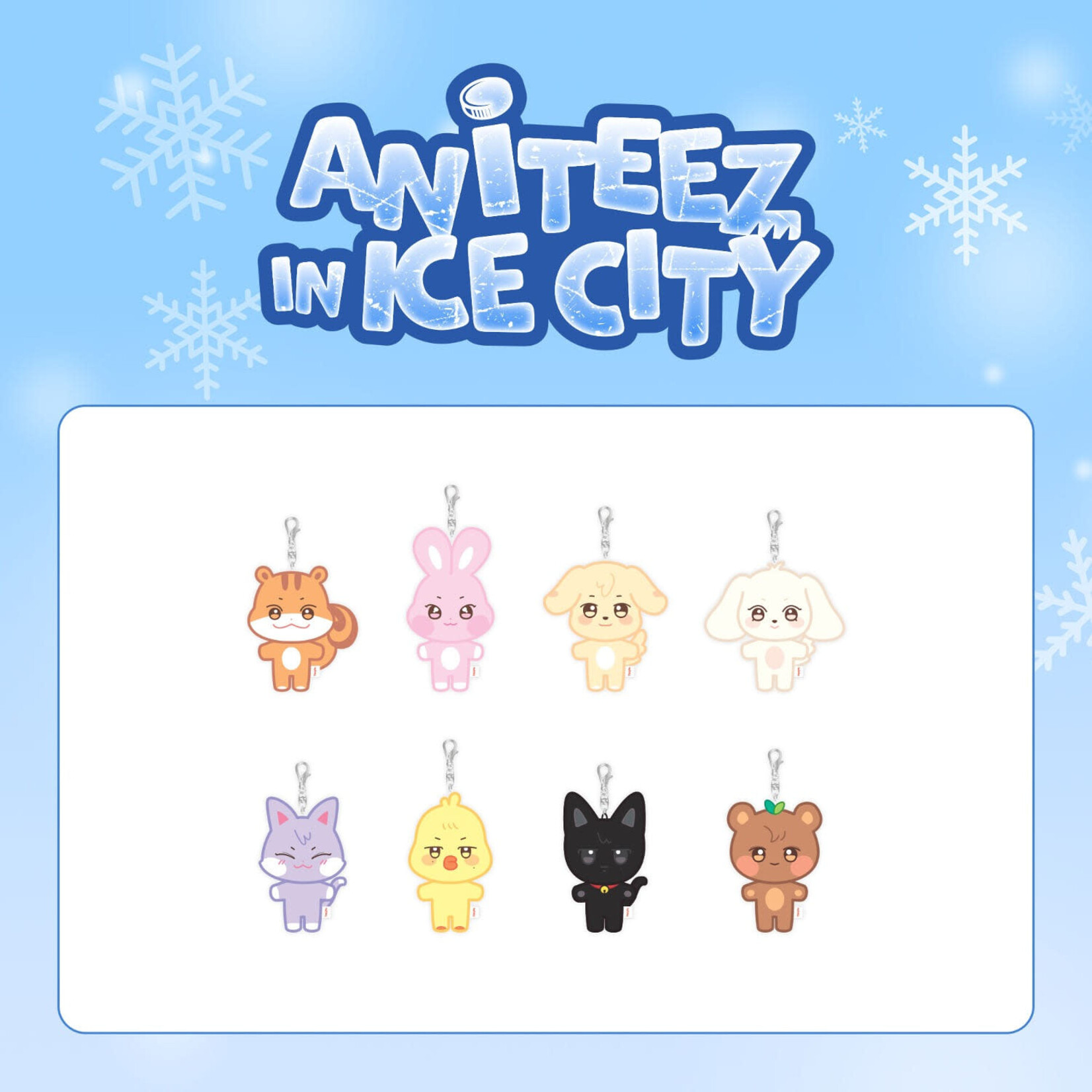 ATEEZ ATEEZ X ANITEEZ - [ANITEEZ IN ICE CITY] MD 03. PLUSH KEYRING