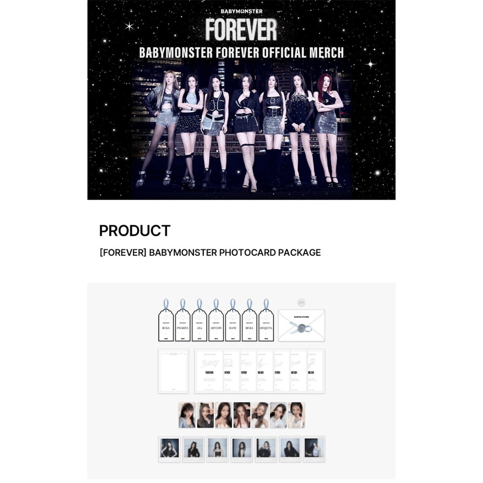 BABYMONSTER [FOREVER] BABYMONSTER PHOTOCARD PACKAGE