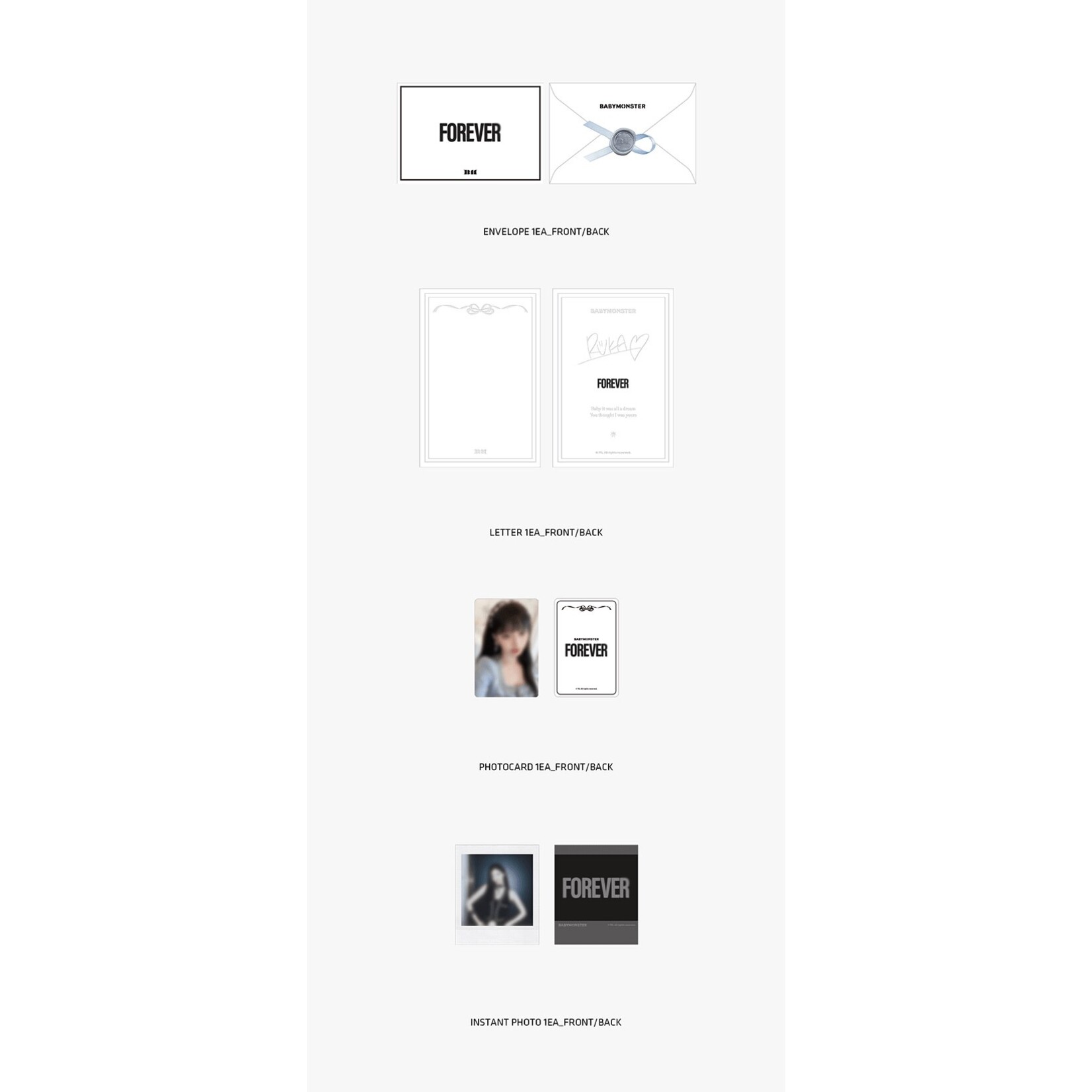 BABYMONSTER [FOREVER] BABYMONSTER PHOTOCARD PACKAGE