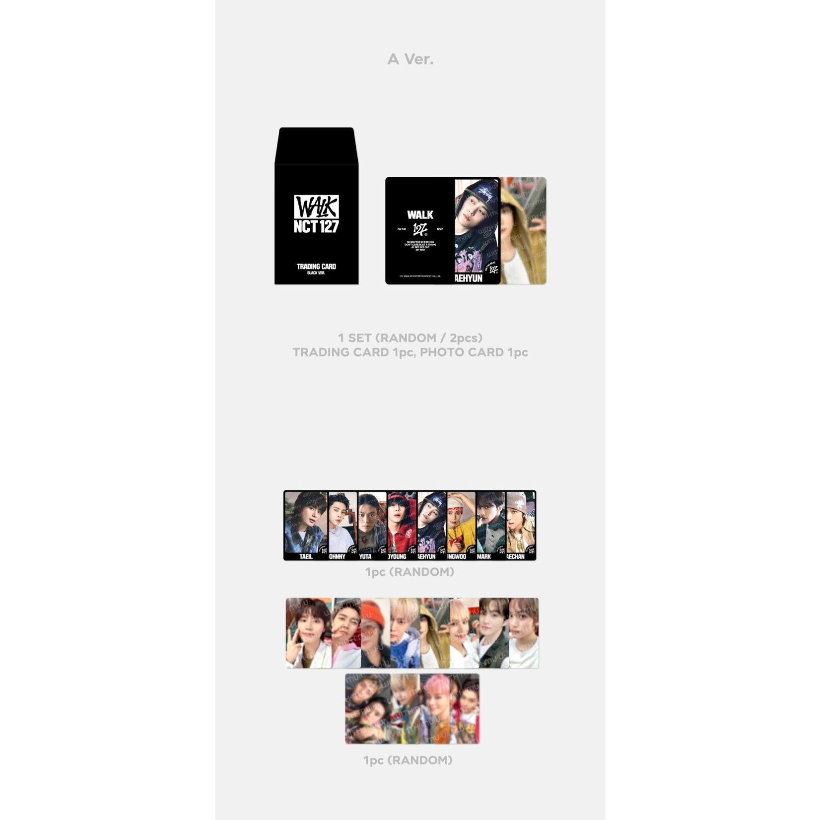 NCT NCT 127 [WALK : ON THE BEAT] - 15 RANDOM TRADING CARD SET