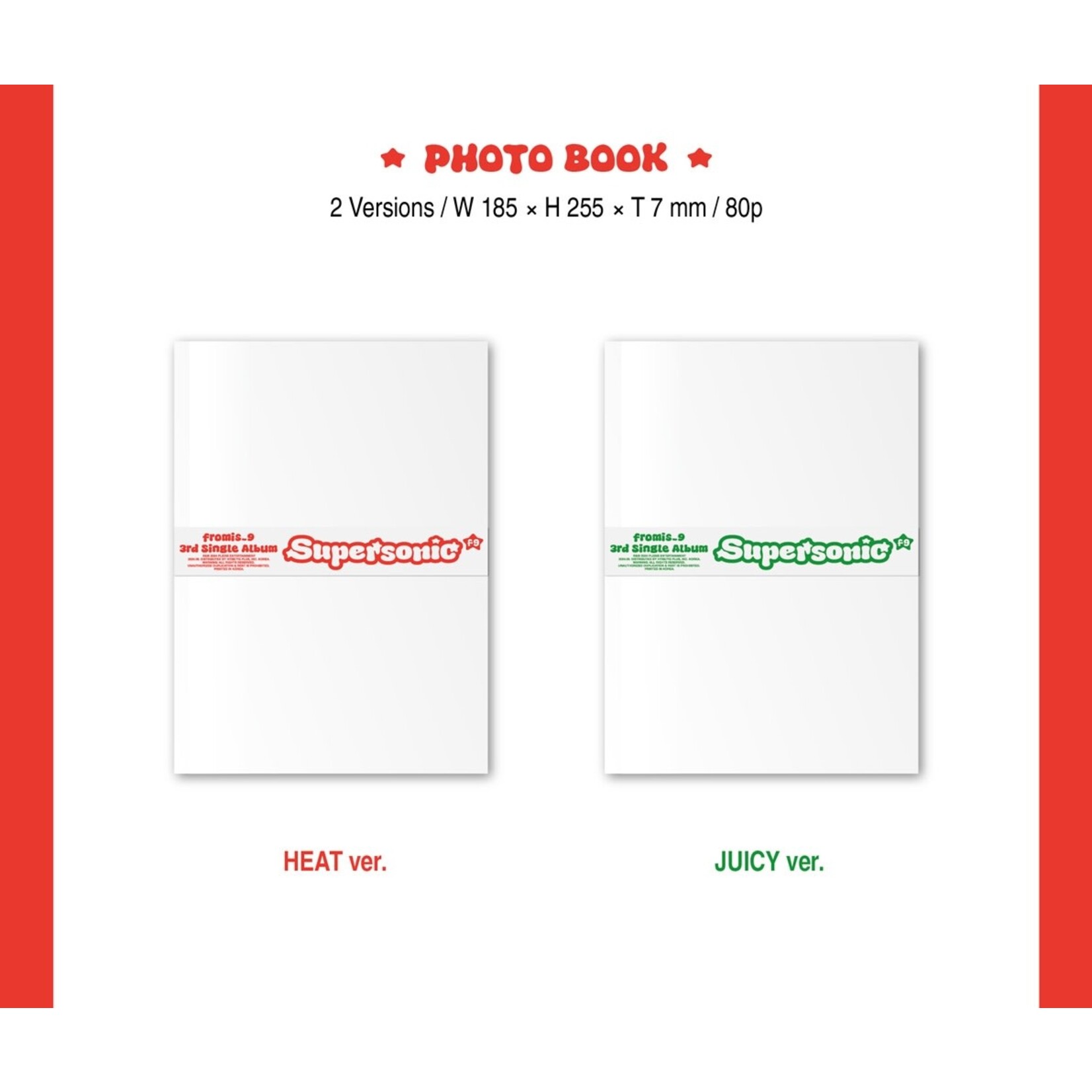 Fromis_9 fromis_9 - 3rd Single Album [Supersonic] (Photobook ver.)