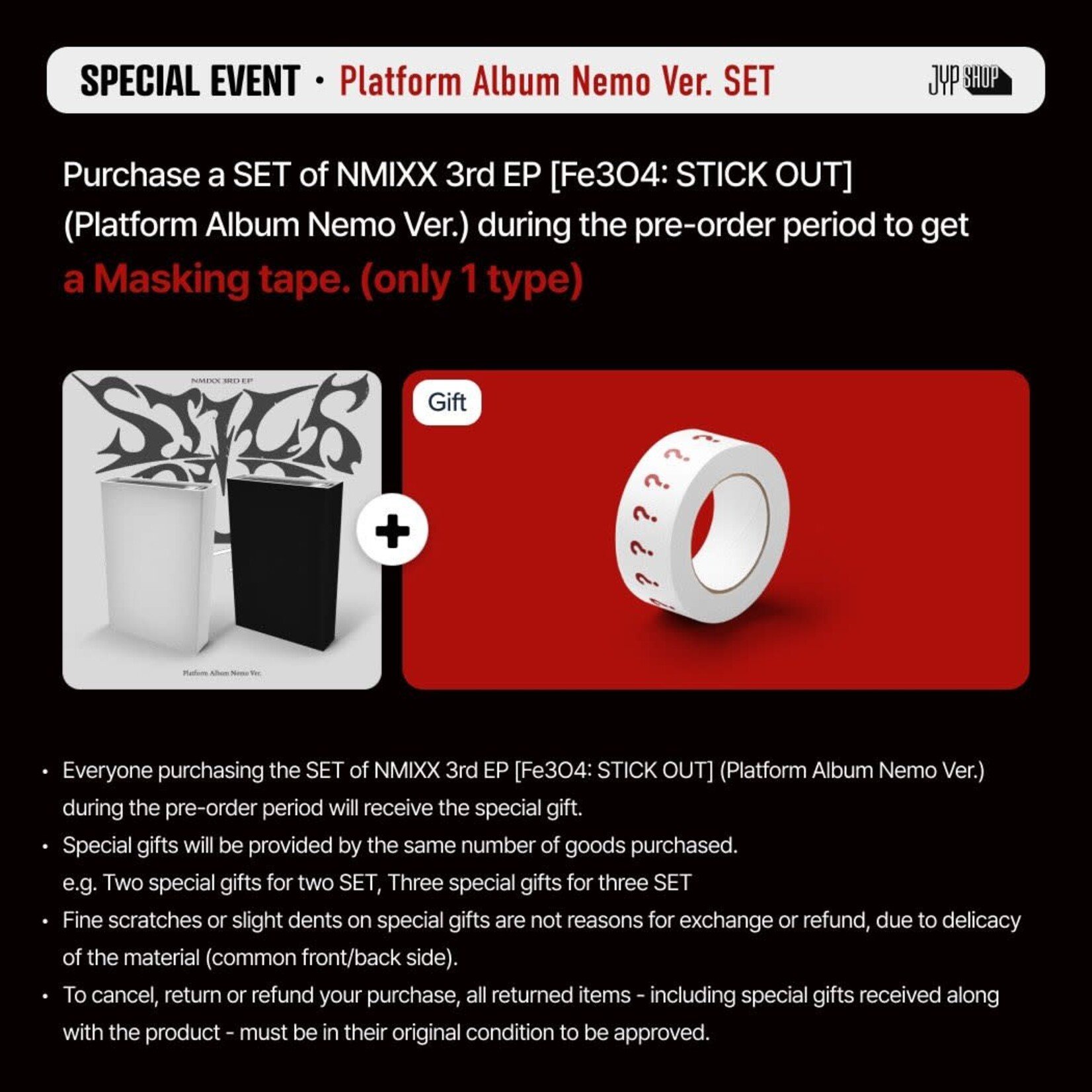 NMIXX NMIXX - Fe3O4: STICK OUT (Platform Album Nemo Ver.) + Random Polaroid Photocard (JYP SHOP)