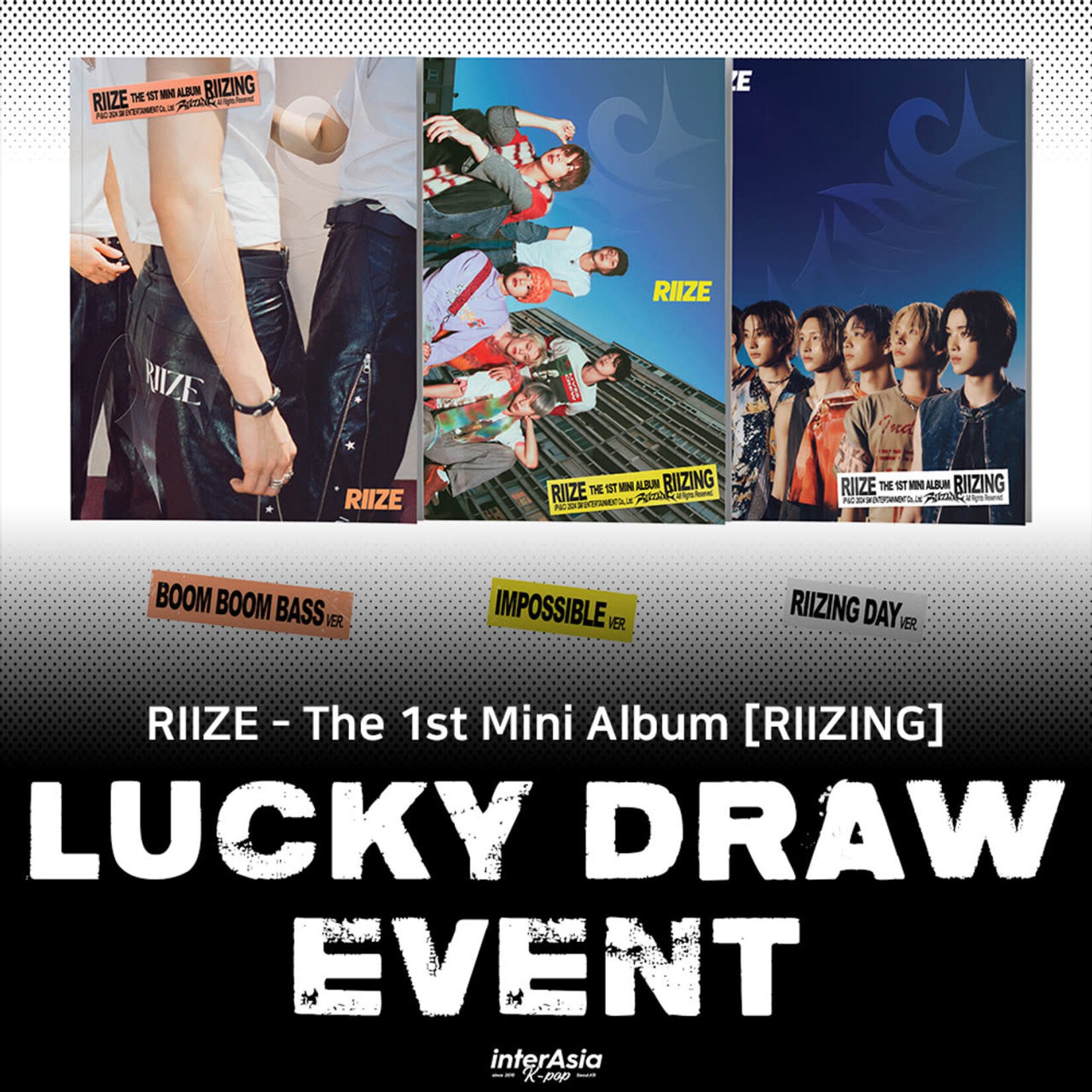 Riize [LUCKY DRAW] RIIZE - The 1st Mini Album [RIIZING] (Photobook Ver.) + interAsia Exclusive Photocard