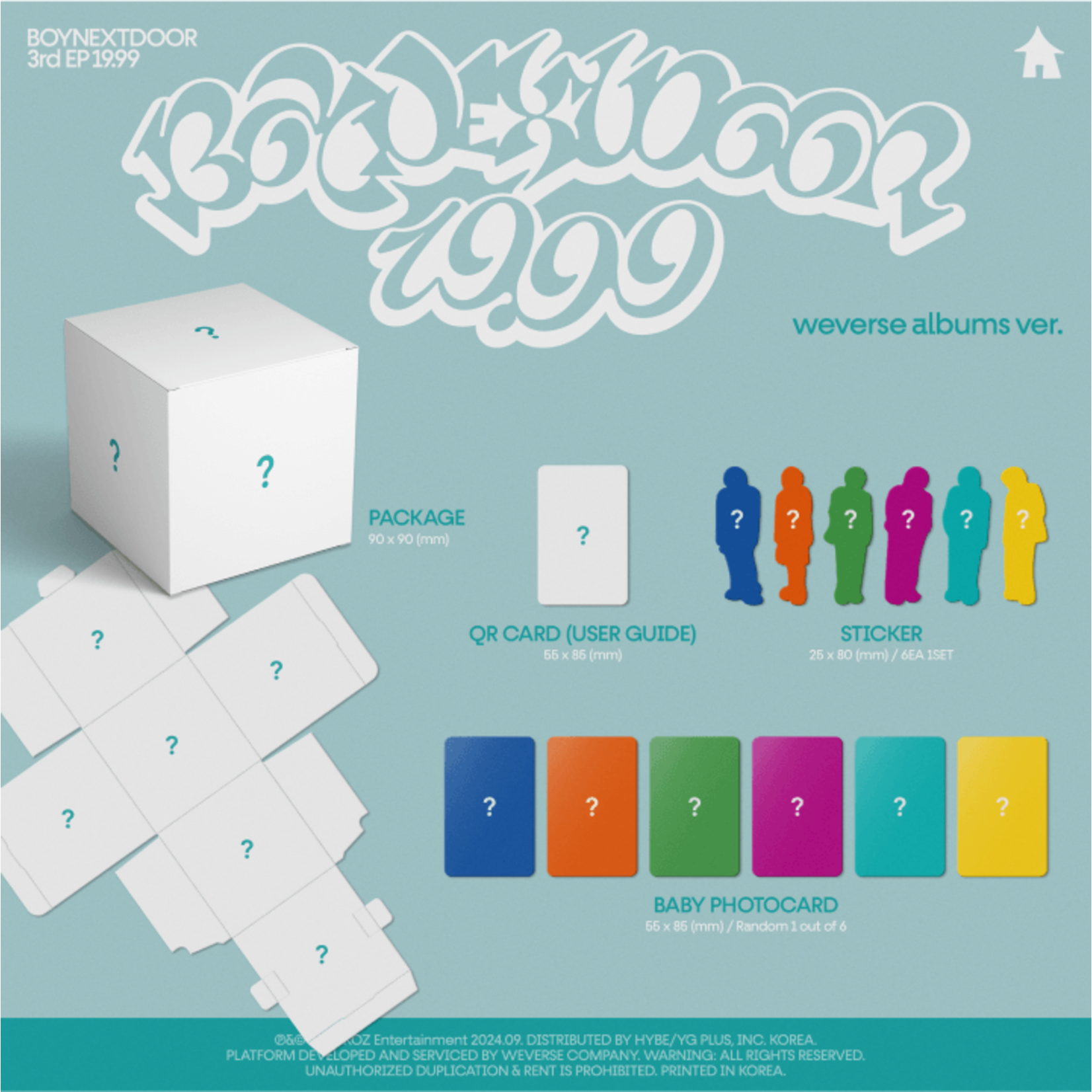 BoyNextDoor BOYNEXTDOOR - 3rd EP [19.99] (weverse albums ver.) + Weverse Gift (WS)