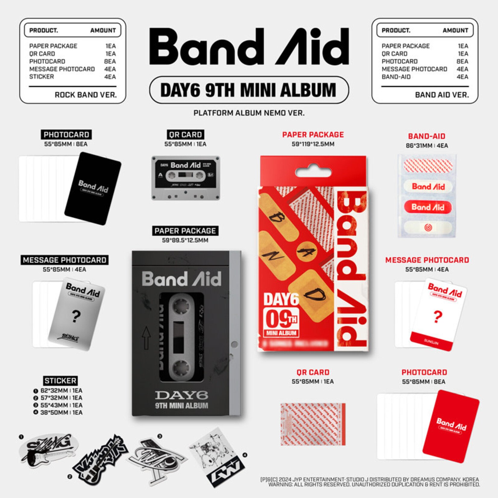 DAY6 DAY6 - 9TH MINI ALBUM [Band Aid] (Platform Album)