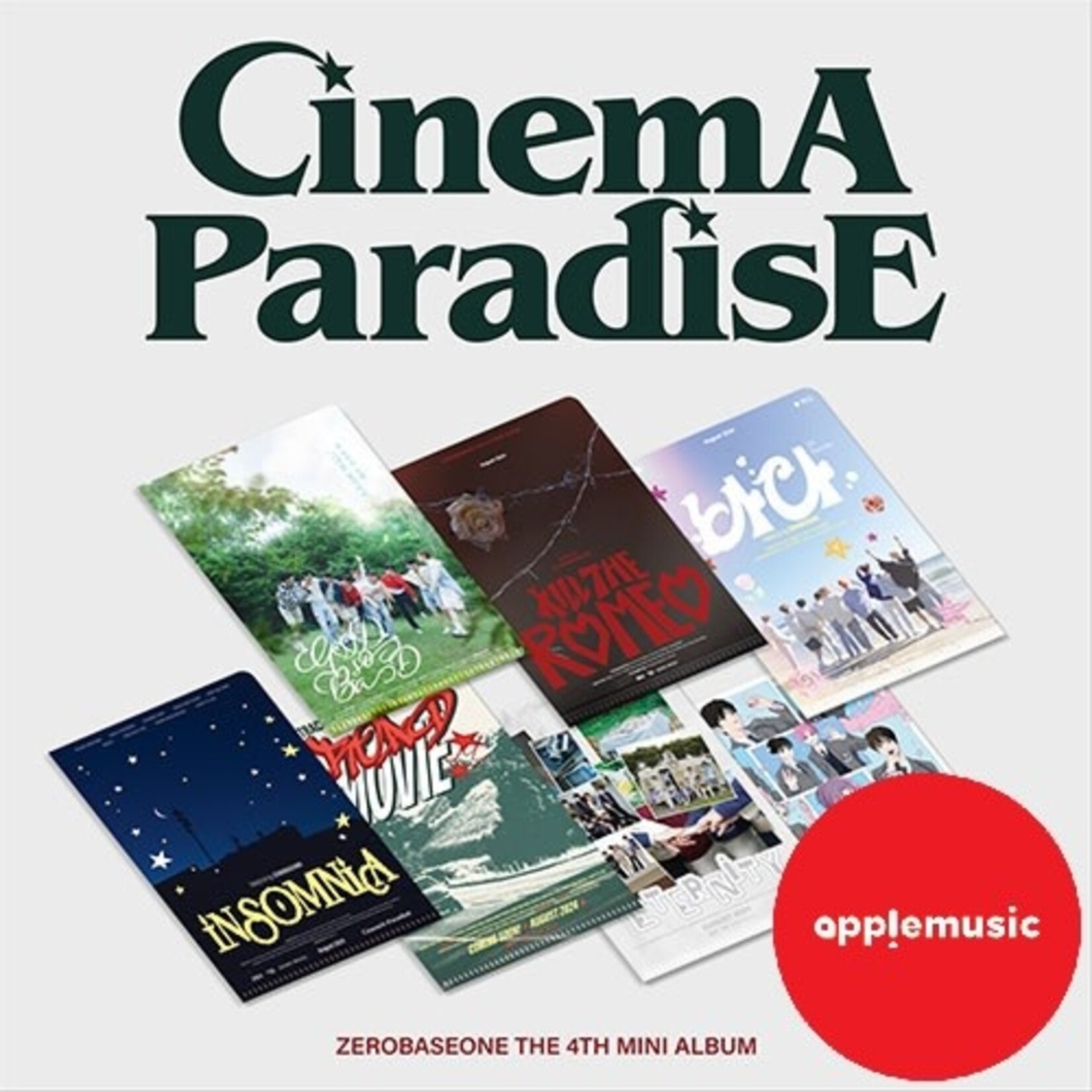 ZeroBaseOne ZEROBASEONE - 4th Mini Album [CINEMA PARADISE] (ZEROSE ver.) + Random Photocard (APPLE MUSIC)